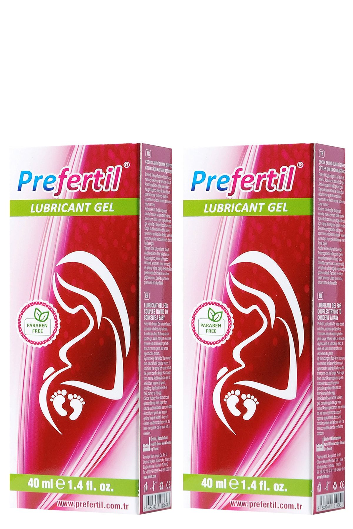 Prefertil Kayganlaştırıcı Jel  40 ml Tüp 2 Kutu