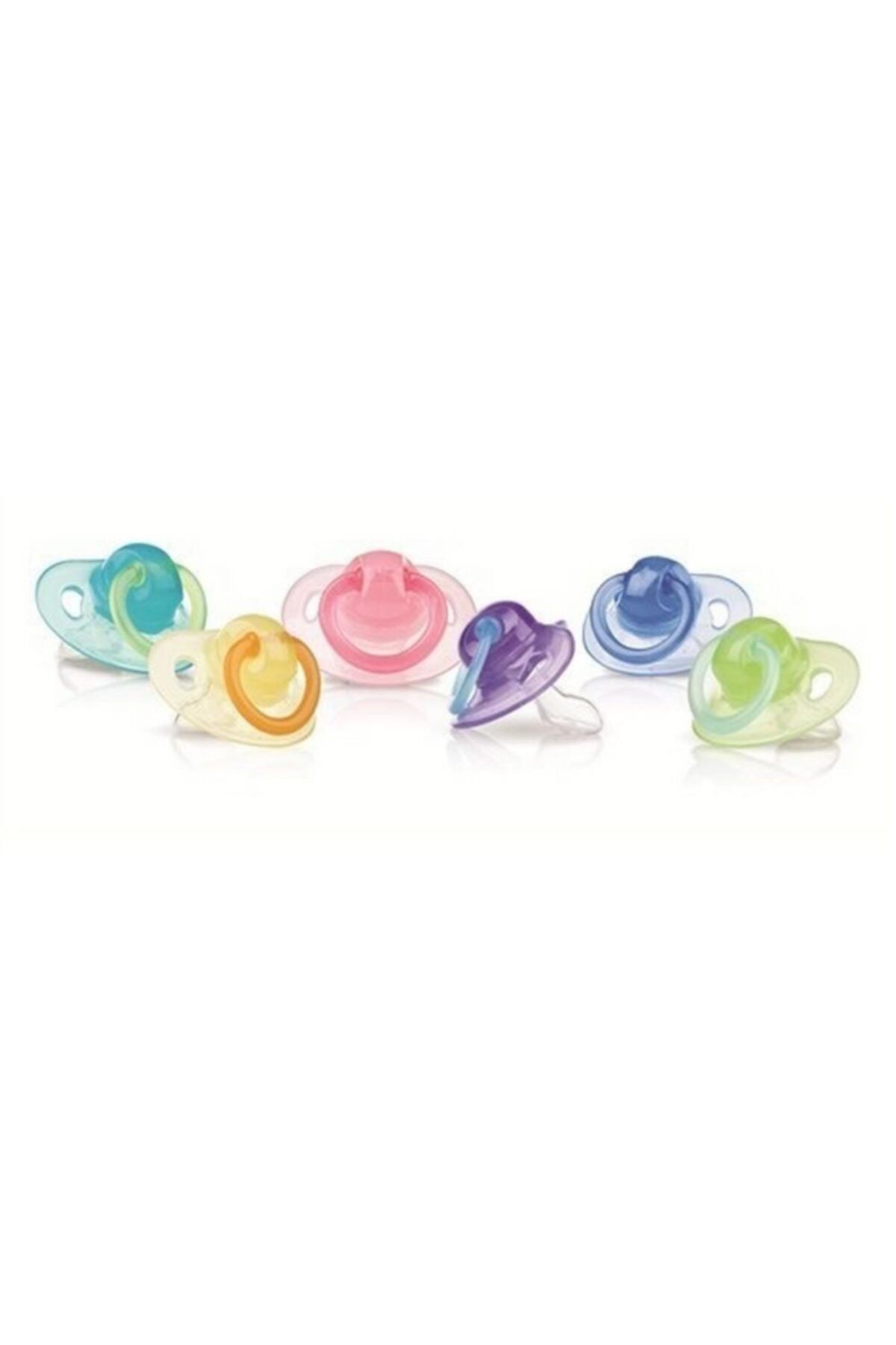 Nuby Mini Brites Damaklı Emzik No:2 (6-12 Ay) / Sarı