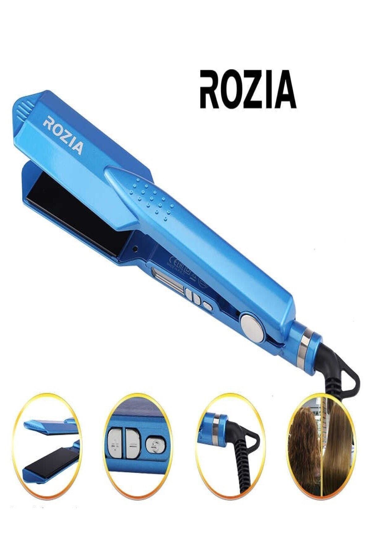 RoseRoi Saç Düzleştirici Rozia Saç Maşası Saç Düzleştirici Şekillendirici