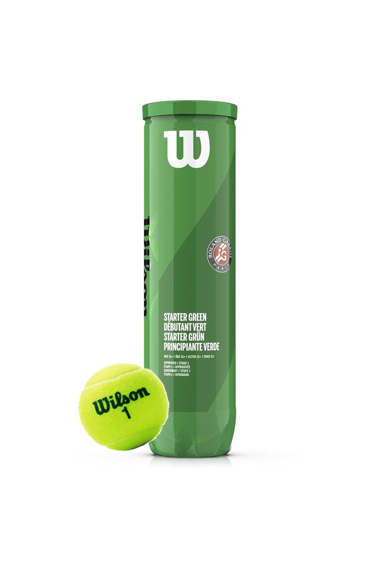 Wilson Wrt147500 Roland Garros Starter Green Itf Onaylı 4 Lü Tenis Antrenman Topu Yeşil