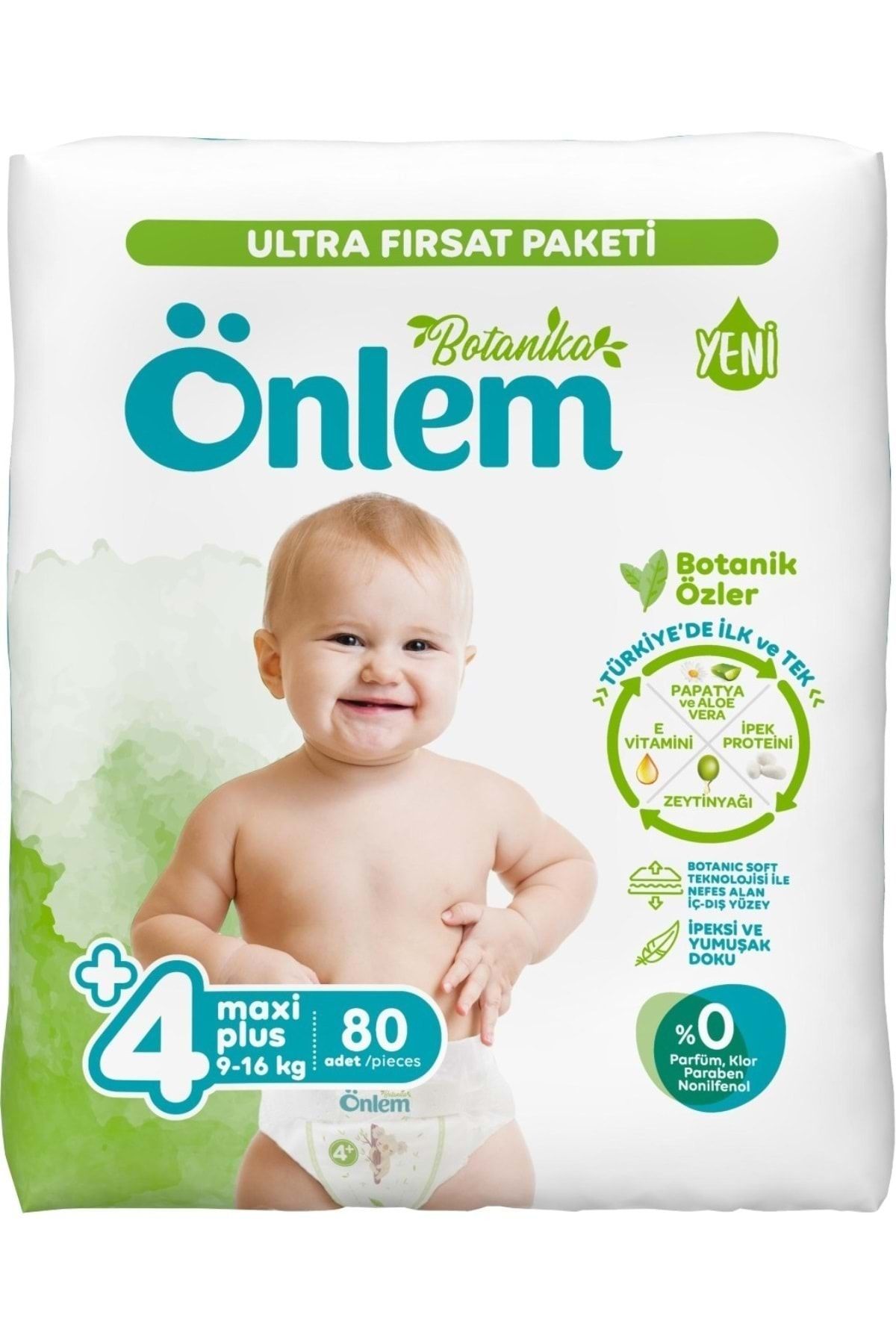 onlem bebek bezi botanika ultra firsat pk beden 4 9 16kg maxi plus 160 adet fiyati yorumlari trendyol
