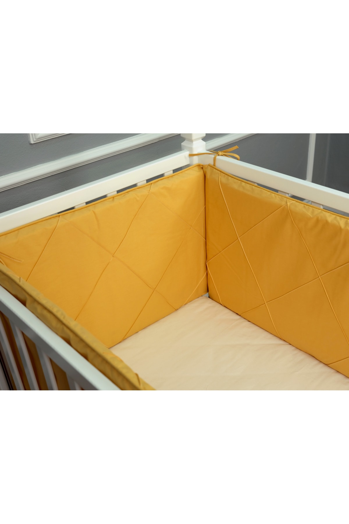 MAYA BABY Klasik Yan Koruma Seti 4 Parça 70x130 Hardal