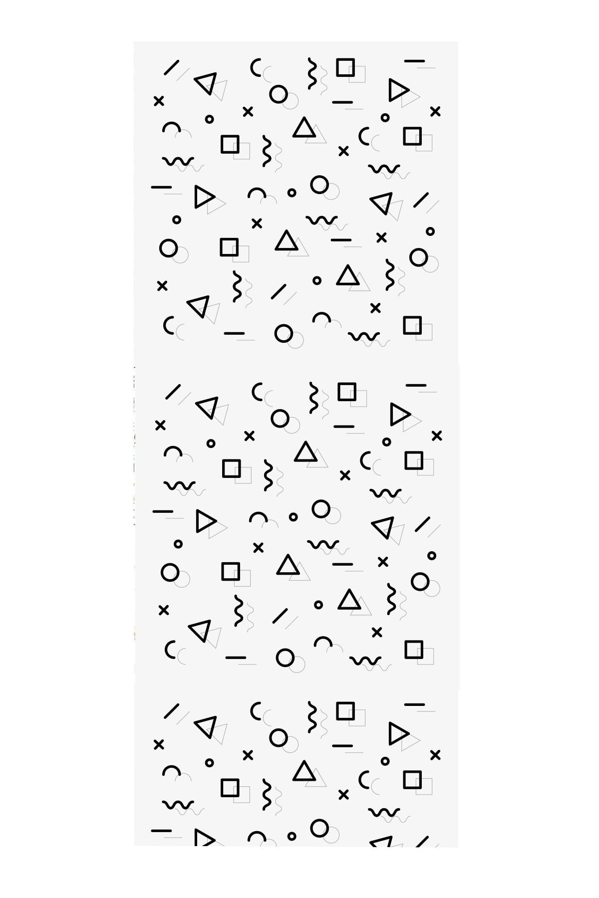 Kolhis Geometrik Desen Tezgah Dolap Kaplama Yapışkanlı Folyo 60x300cm