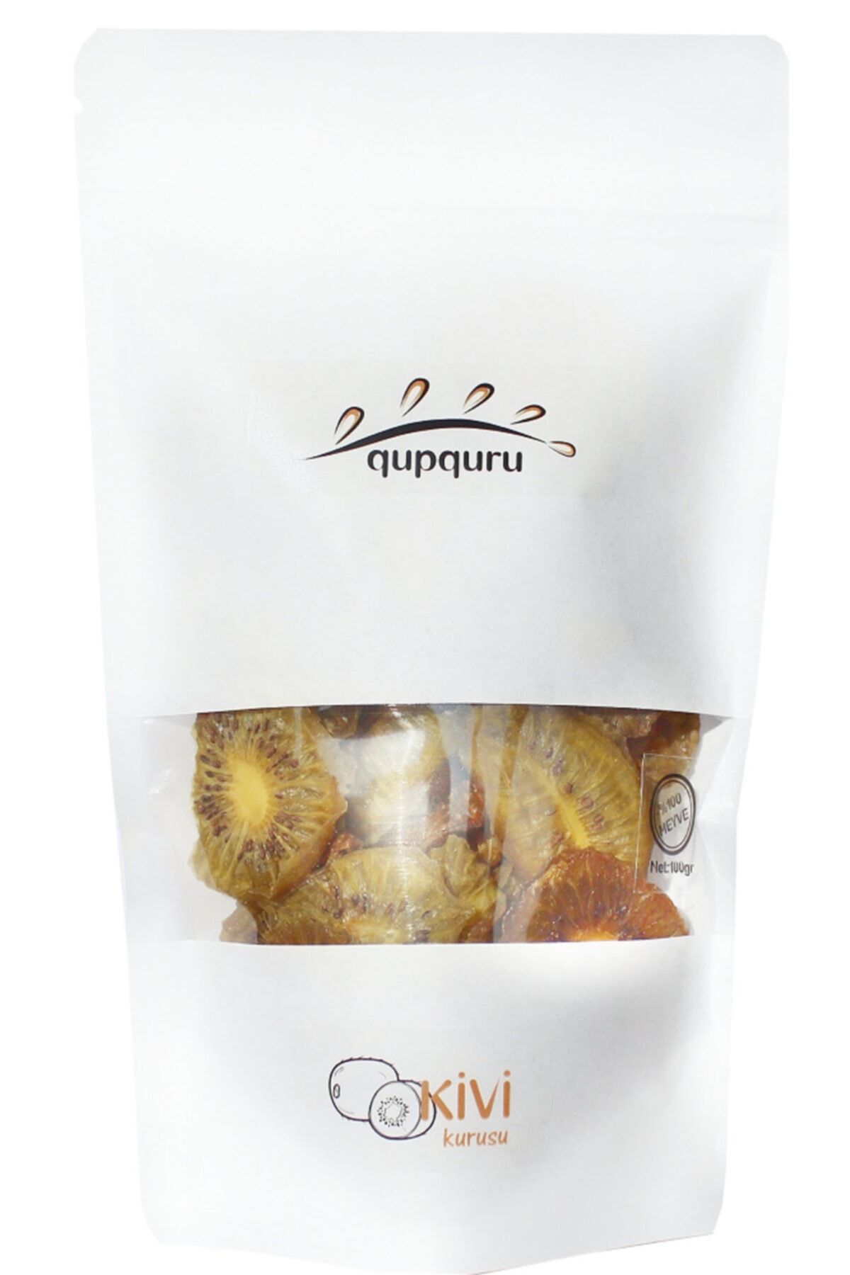 qupquru Kivi Kurusu, 100 Gr, Kuru Meyve, Doğal Kurutulmuş, Dilimlenmiş, Şekersiz, Vegan, Katkısız