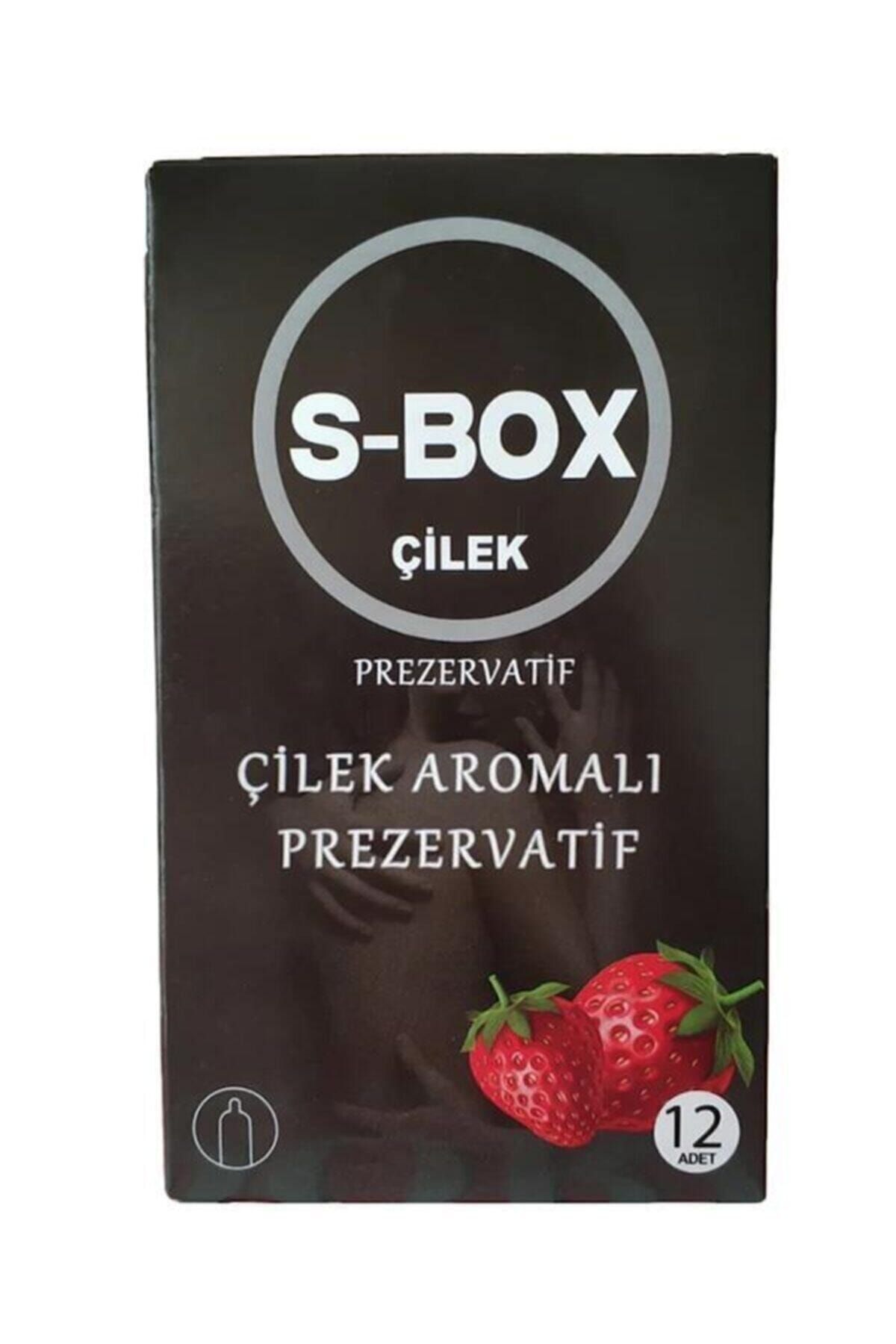 SBox Çilek Aromalı Prezervatif 12 Li Paket
