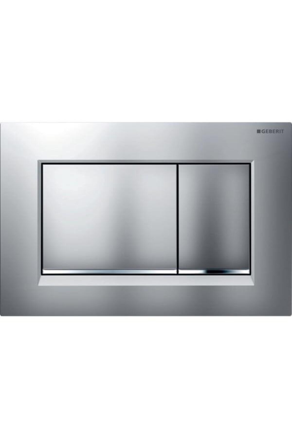 Geberit Sigma30 Kumanda Paneli, Çift Basmalı, Mat Krom/parlak/mat Krom - Temizliği Kolay Kaplama - 1