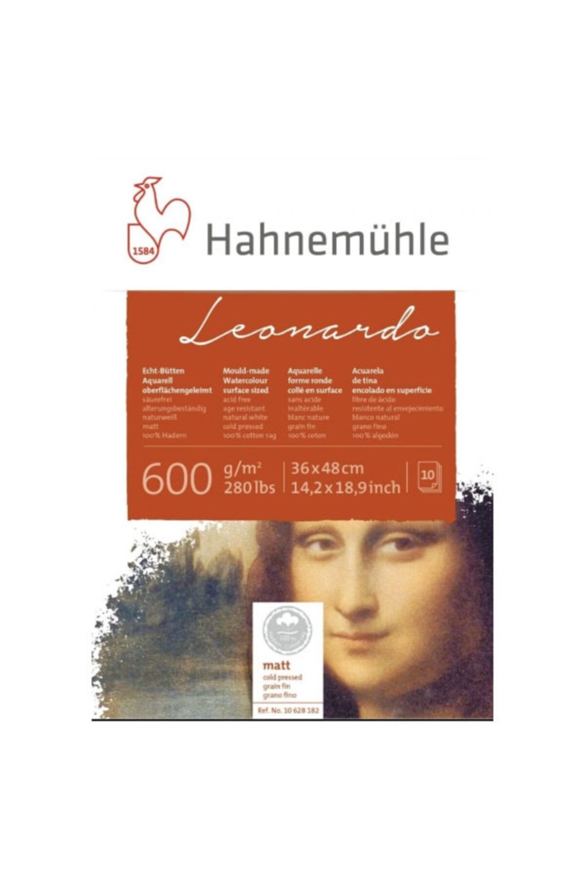 Hahnemühle Leonardo Suluboya Defter 600gr. 36x48cm 10 Yaprak Cp