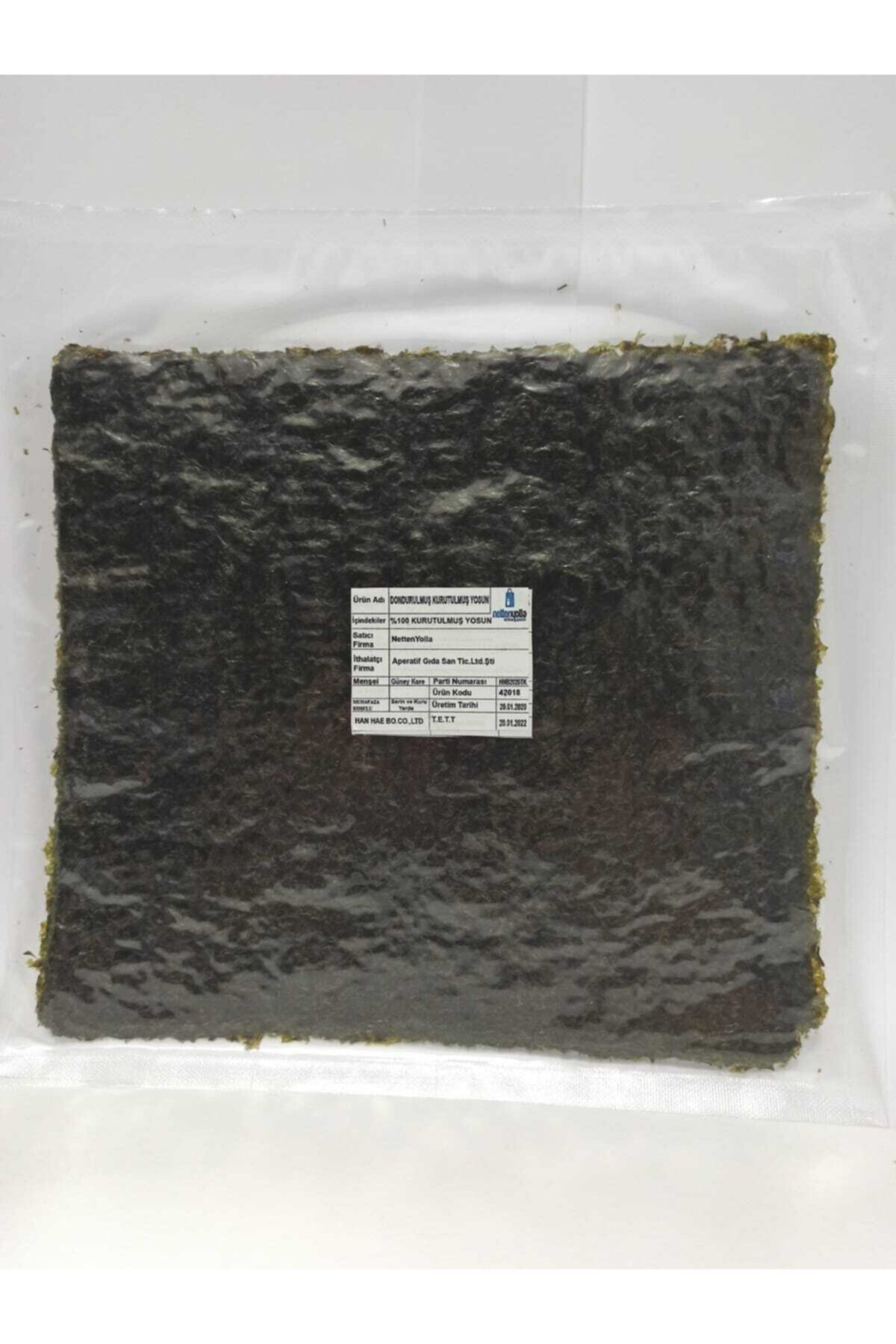 NETTENYOLLA Doğal Nori Sushi Yosunu 5 Yaprak