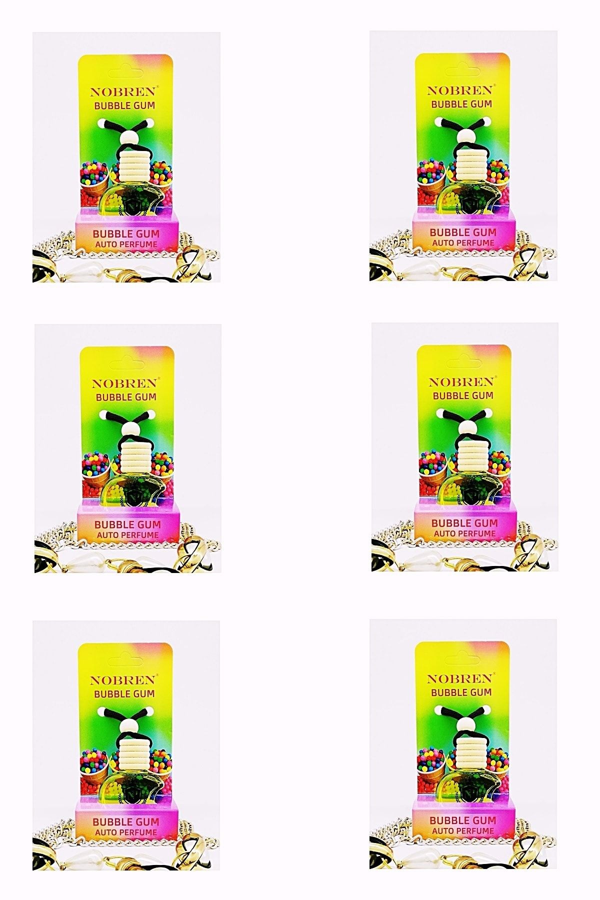 Nobren Parfüm Bubble Gum 12 ml. Askılı Araba Kokusu