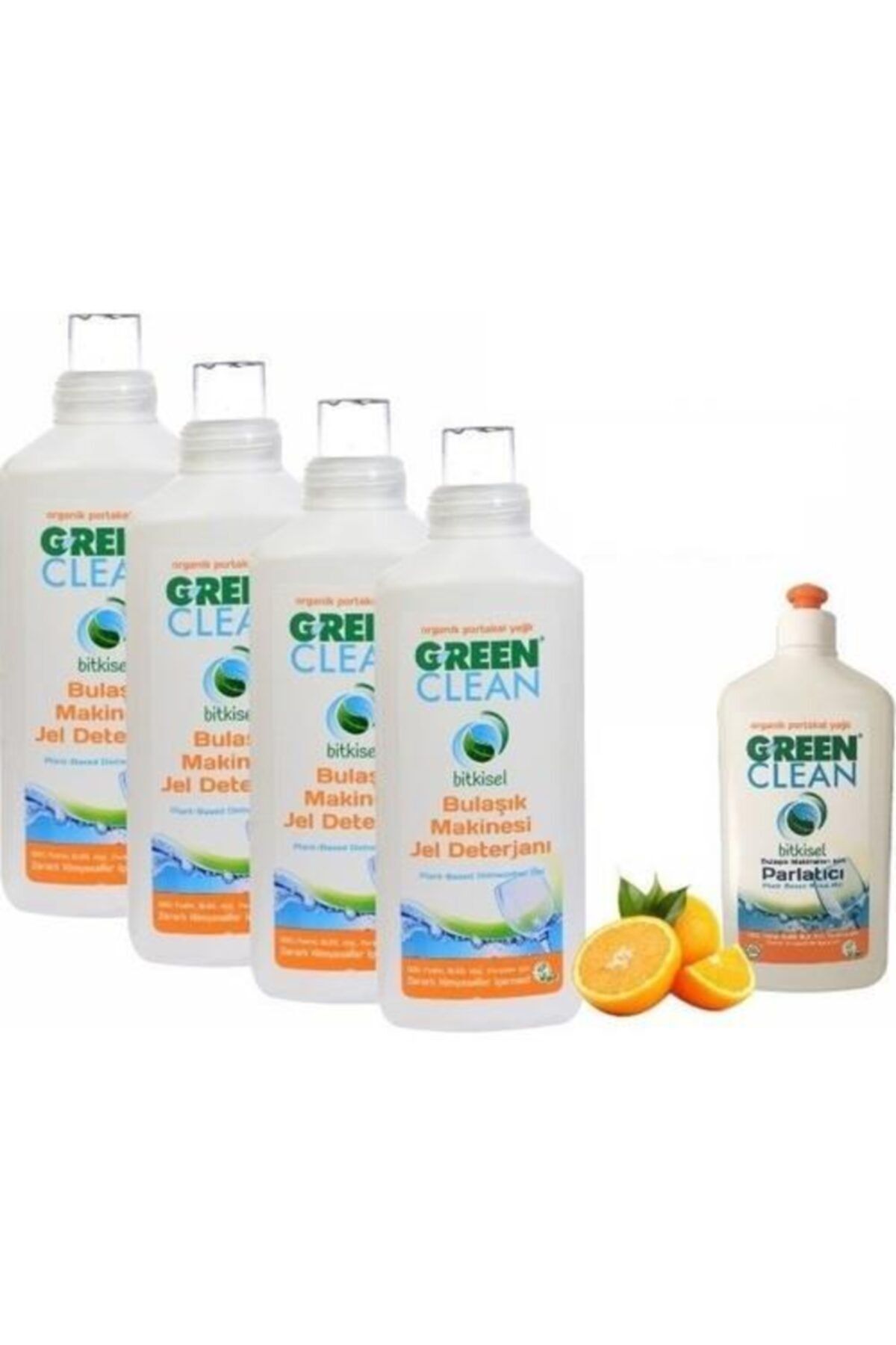 U Green Clean Bulaşık Makinesi Jel Deterjan 4'lü Paket Ve Parlatıcı