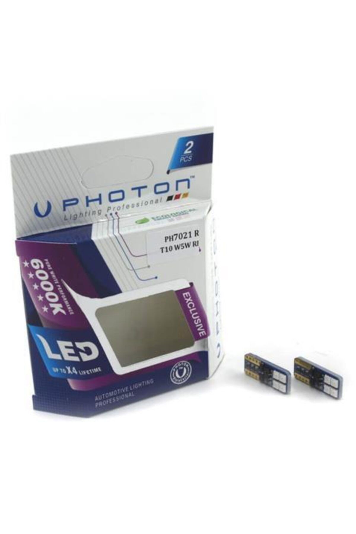 Photon T10 W5w Kirmizi Led Park Ampulü Exclusive Seri Canbuslu