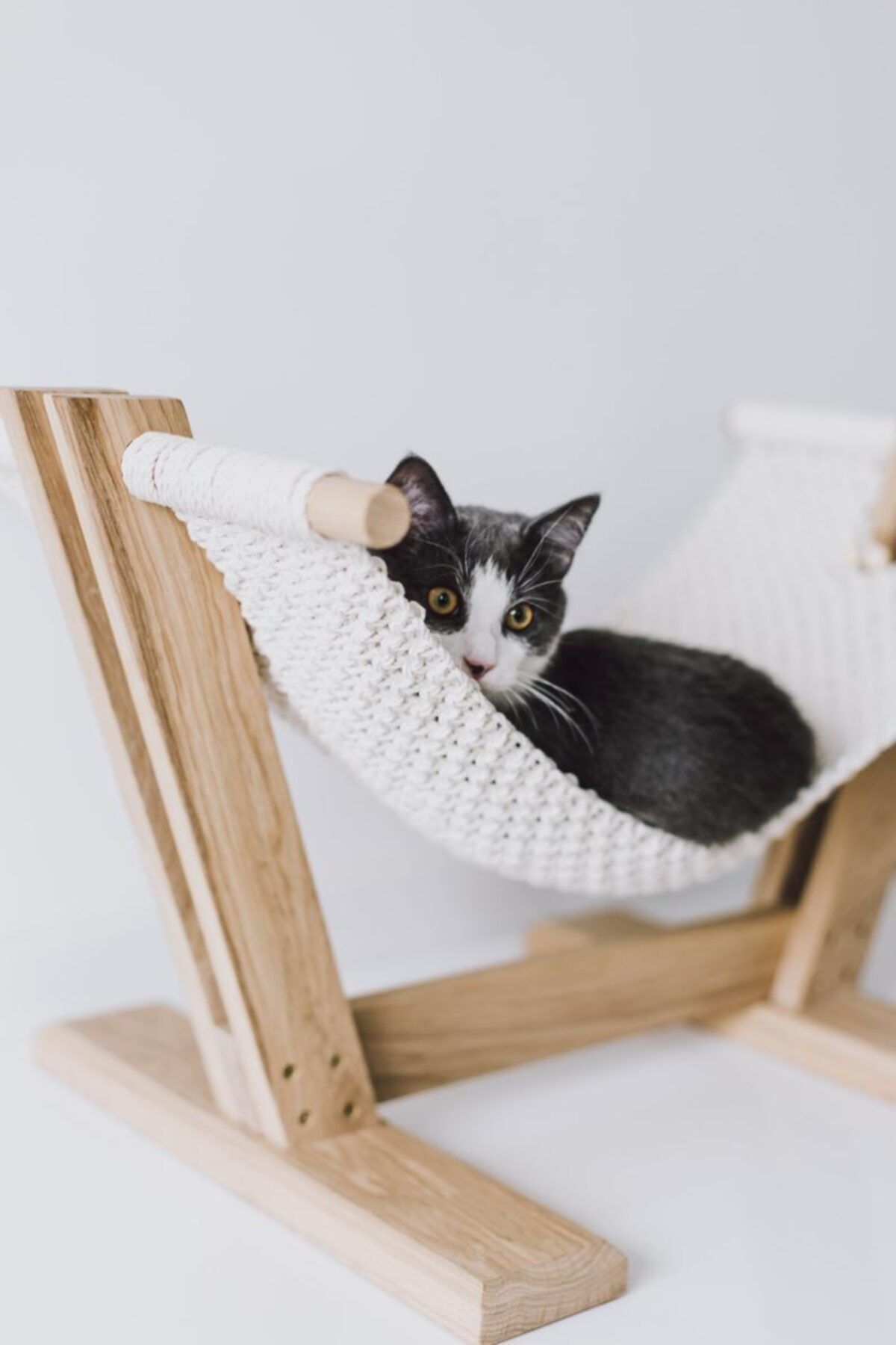 SmaartGrup Makrome Örgü Kedi Hamağı