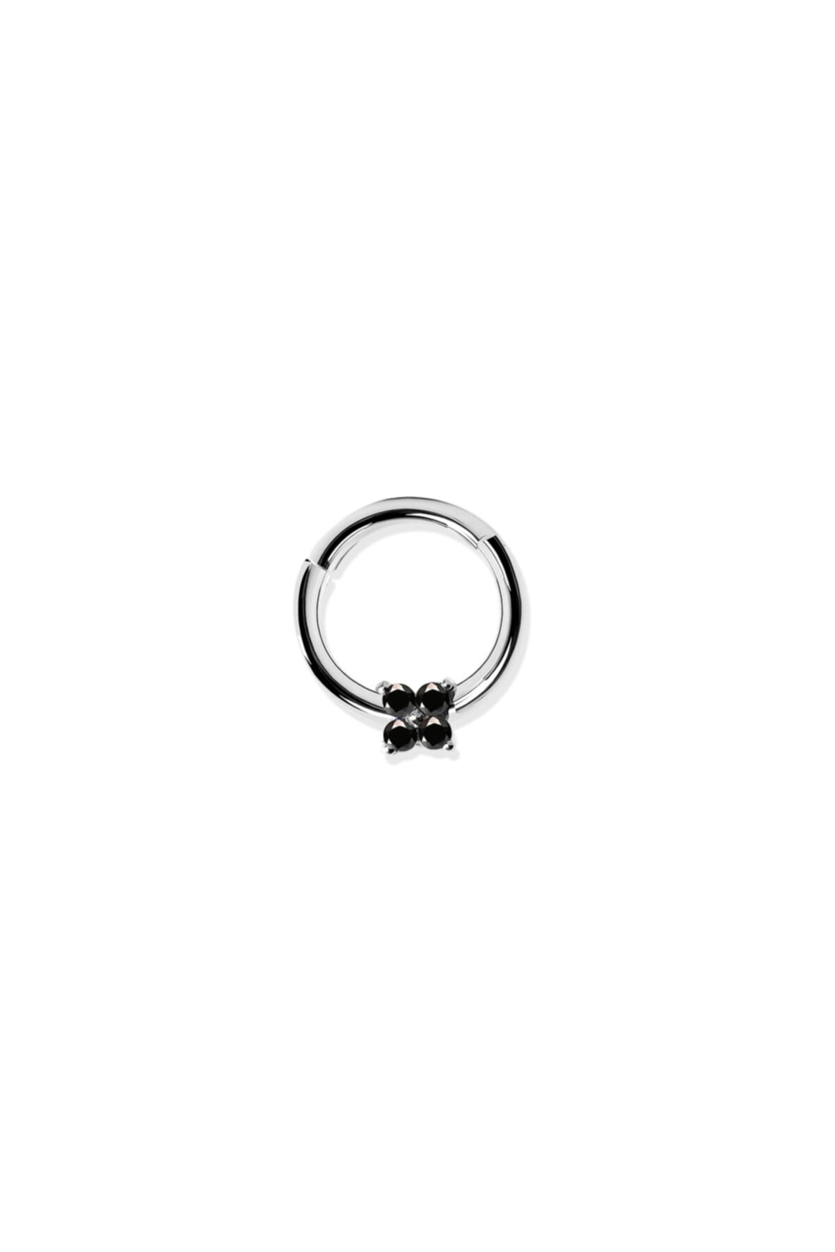 Kulağına Küpe Menekşe Tek Halka Piercing