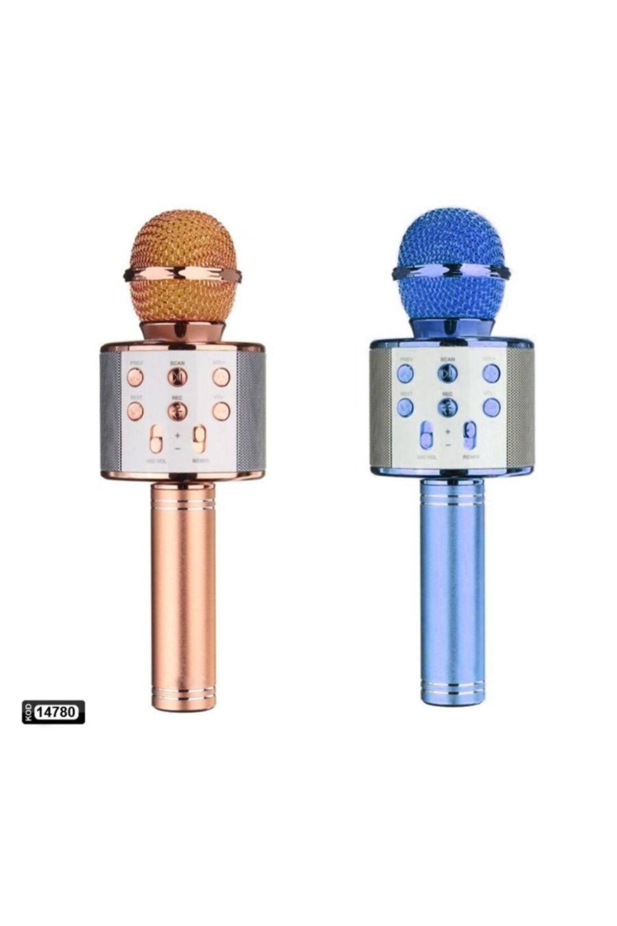 Çeşitli Mikrofon Karaoke Bluetooth Dahili Hoparlör Ws-858
