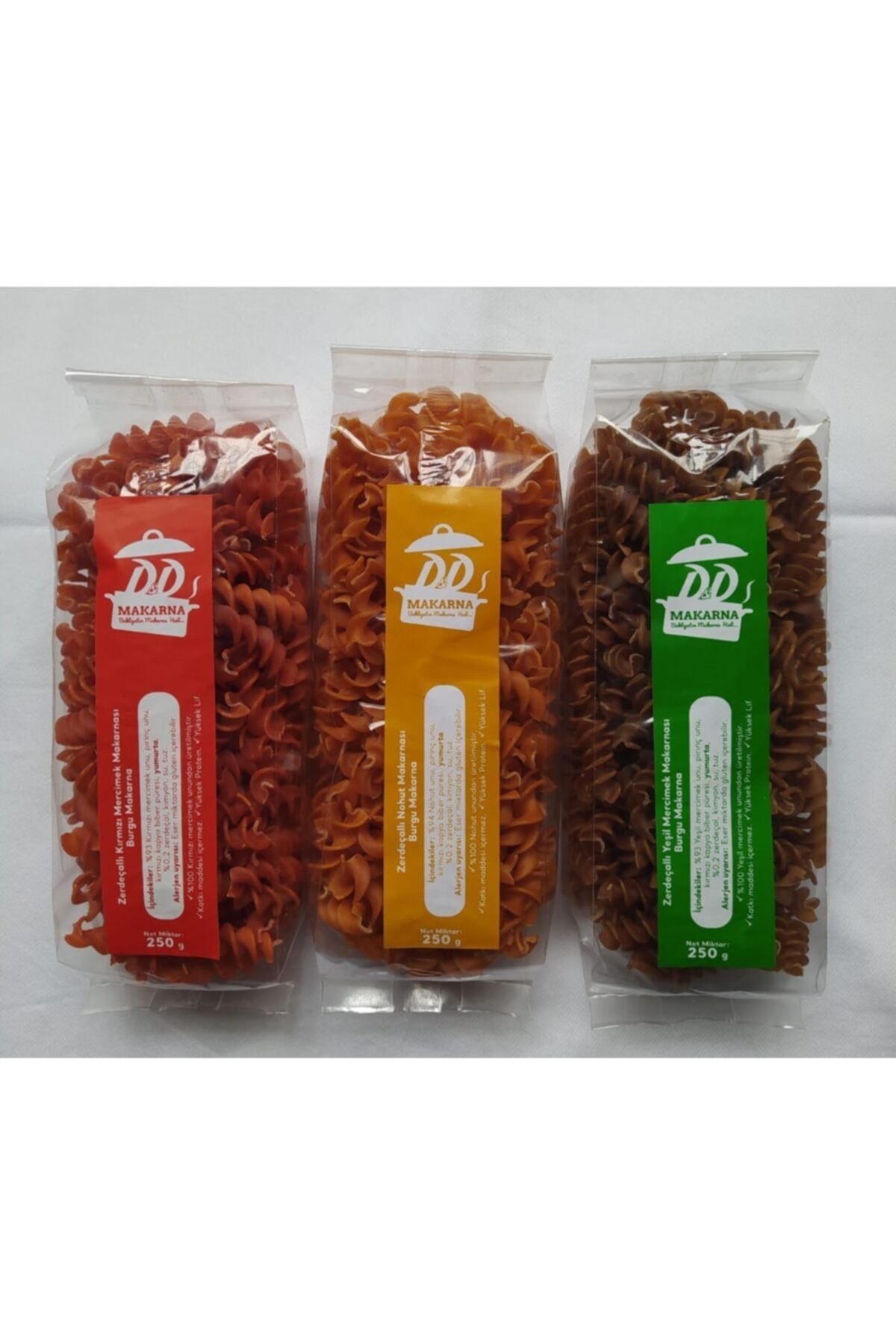 D & D Makarna D & D Bakliyat Makarnası 3'lü Paket 750 Gr.