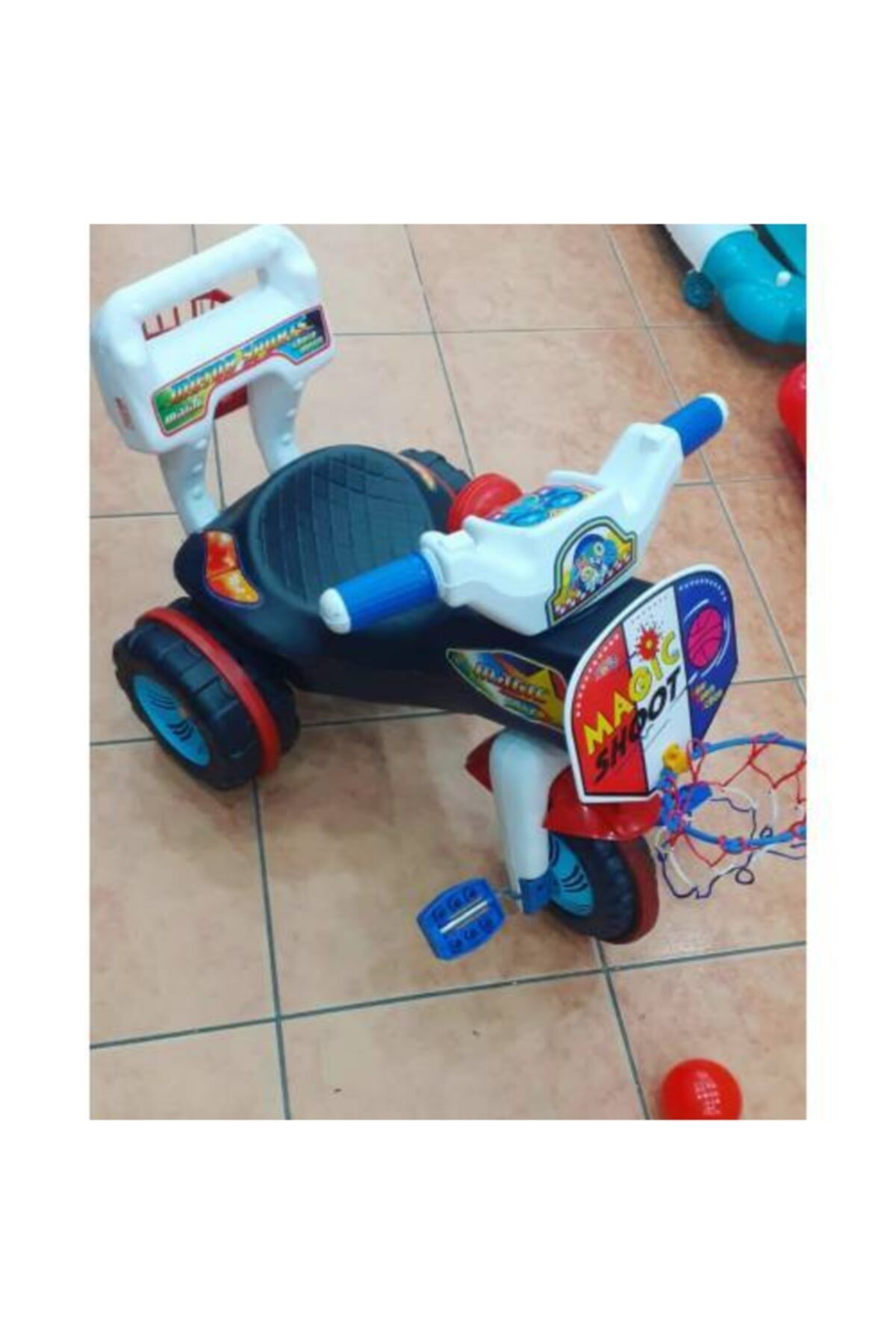 IMAG Üç Teker Motor Çocuk Bisikleti Pedallı Potalı