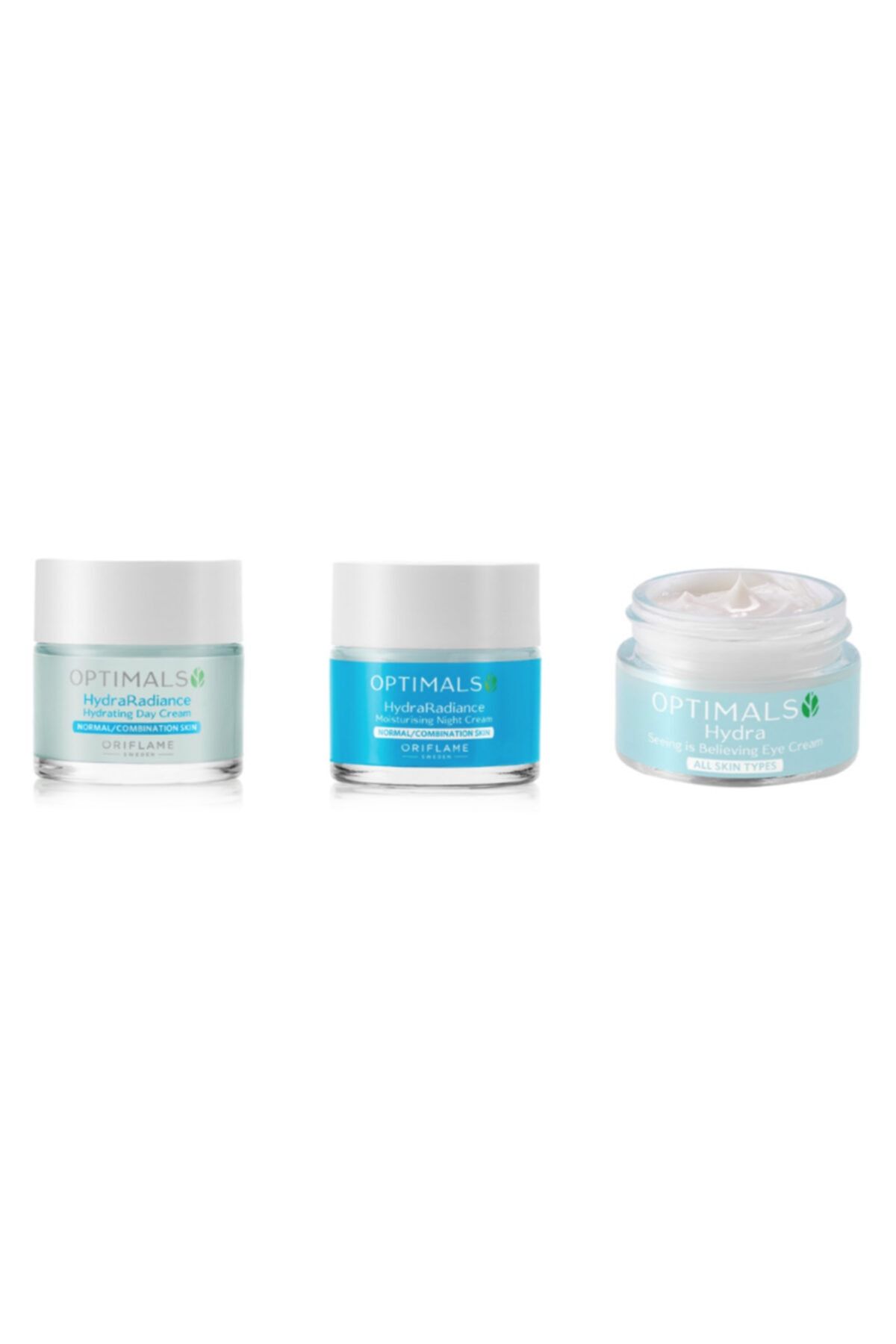 Oriflame Optimals Hydra Radiance Nemlendirici Gündüz Kremi/gece Kremi/Göz Çevresi Kremi Set