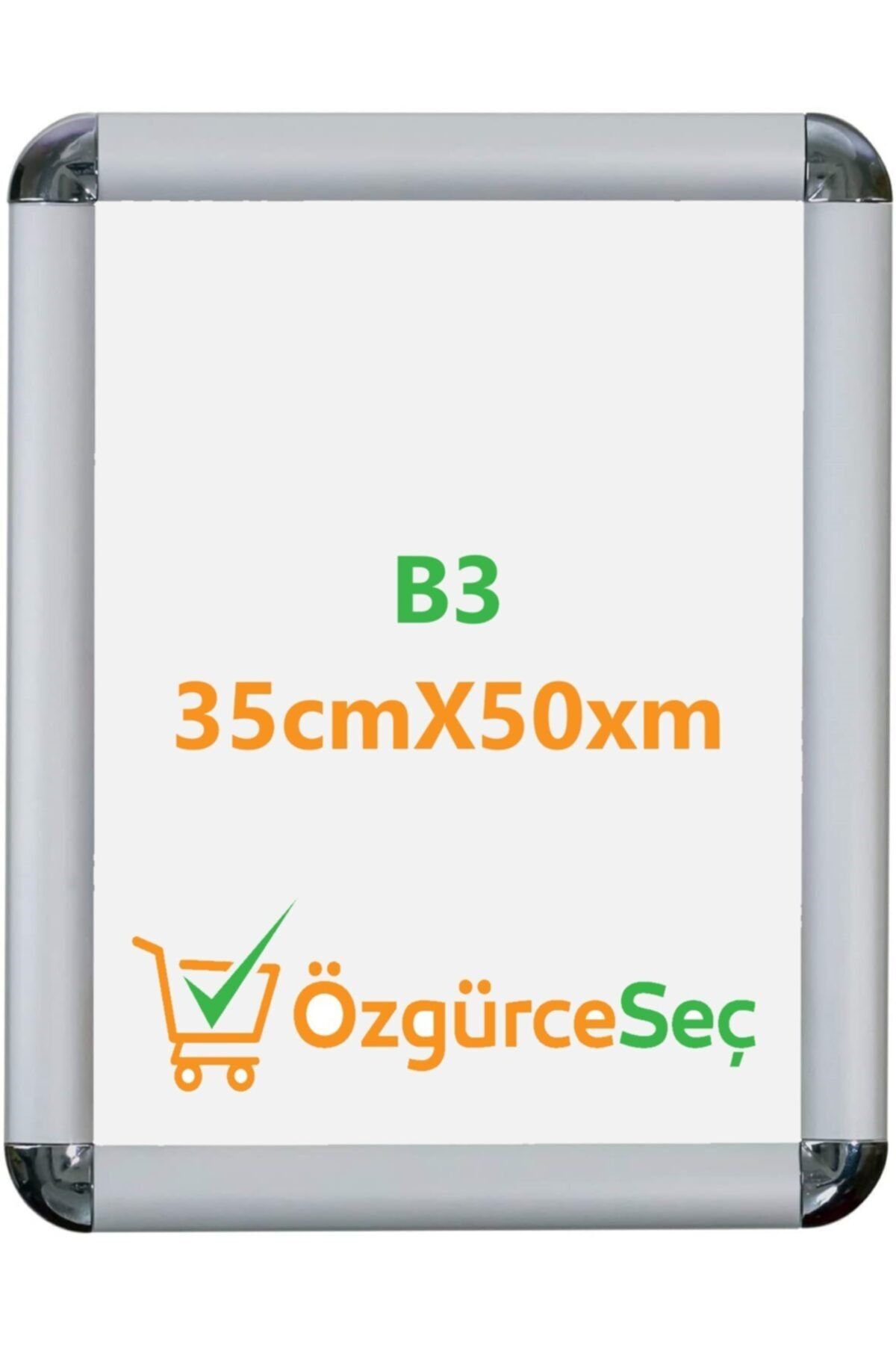 ÖzgürceSeç B3 Alüminyum Açılır Kapanır Rondo Çerçeve 35cm X 50cm 5 Adet