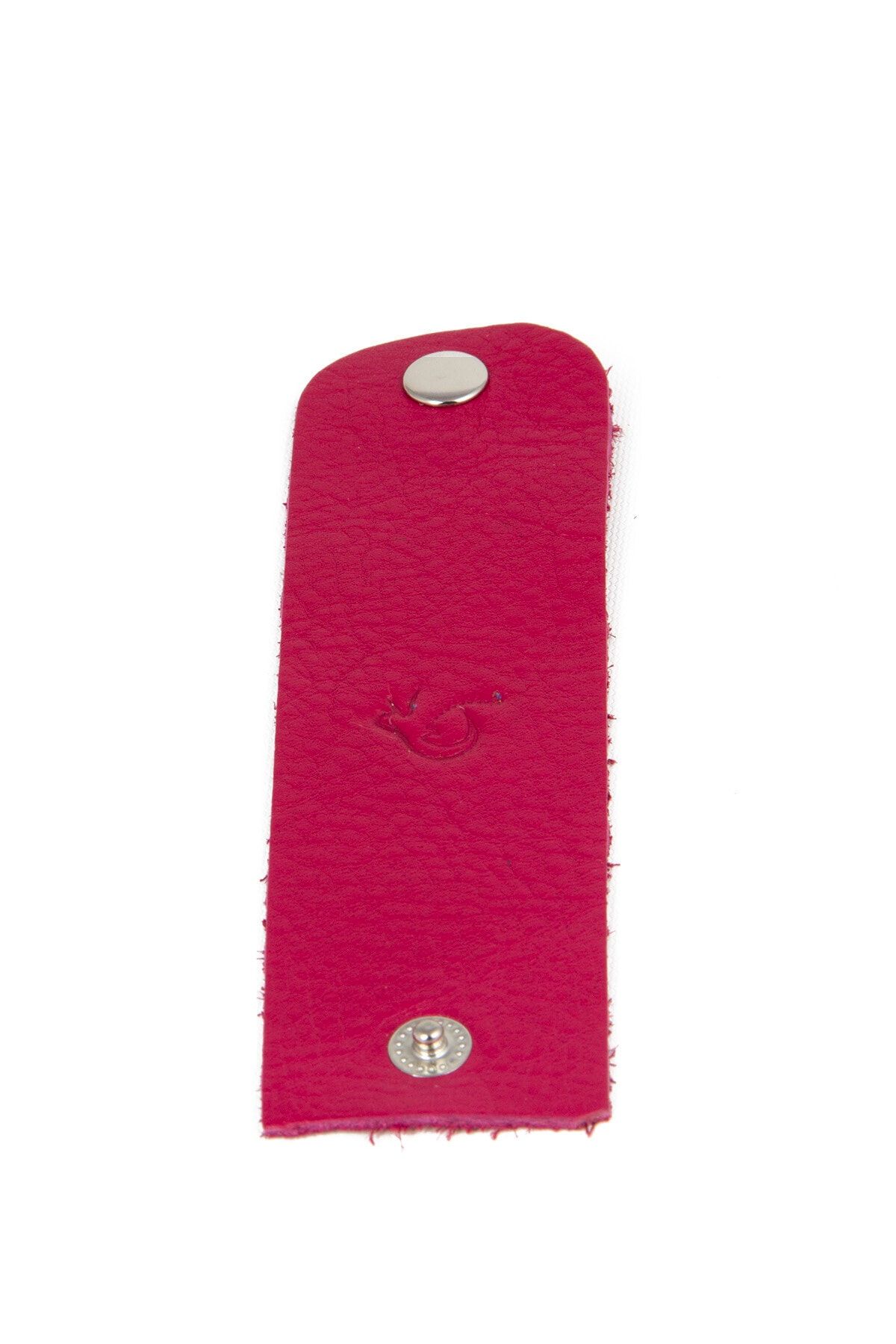 DrewHandcraft 6 Adet Hakiki Deri Pembe Peçete Tutucu Peçete Halkası Peçete Yüzüğü Peçetelik Orta Boy 13x4 cm