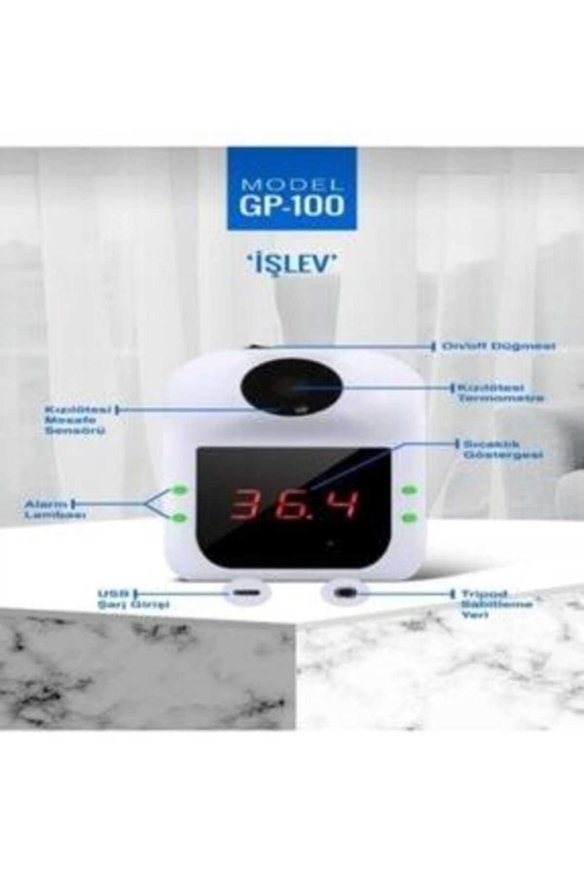 ACL Duvar Tipi Temassız Ateş Ölçer Gp-100