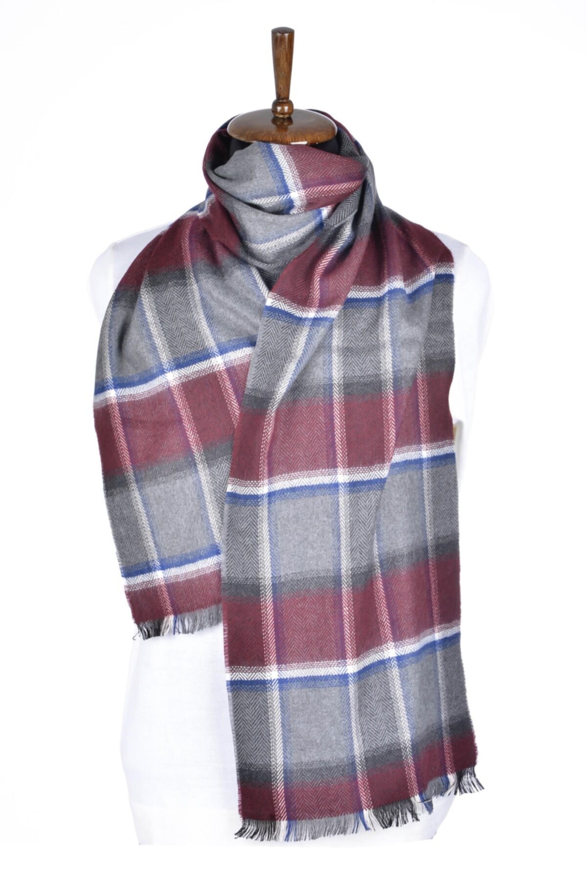 BAGGI Erkek Bordo Kaşkol