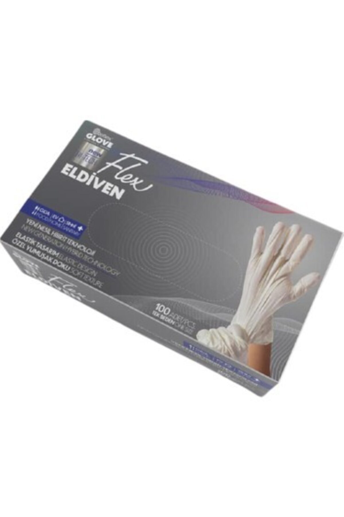 Flex 2 Paket Hibrit Beyaz Eldiven