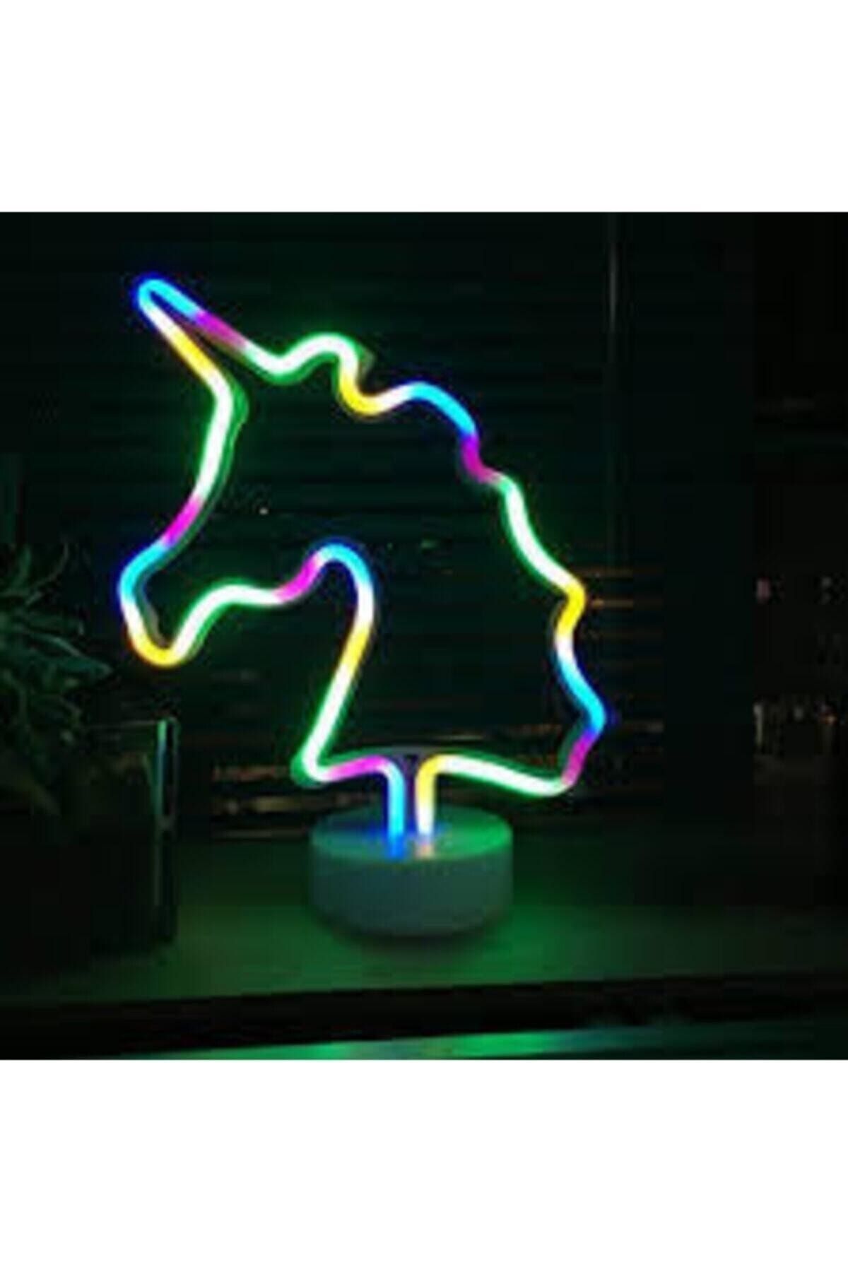 MANKAN Unicorn Rgb Neon Gece Masa Bebek Led Lamba