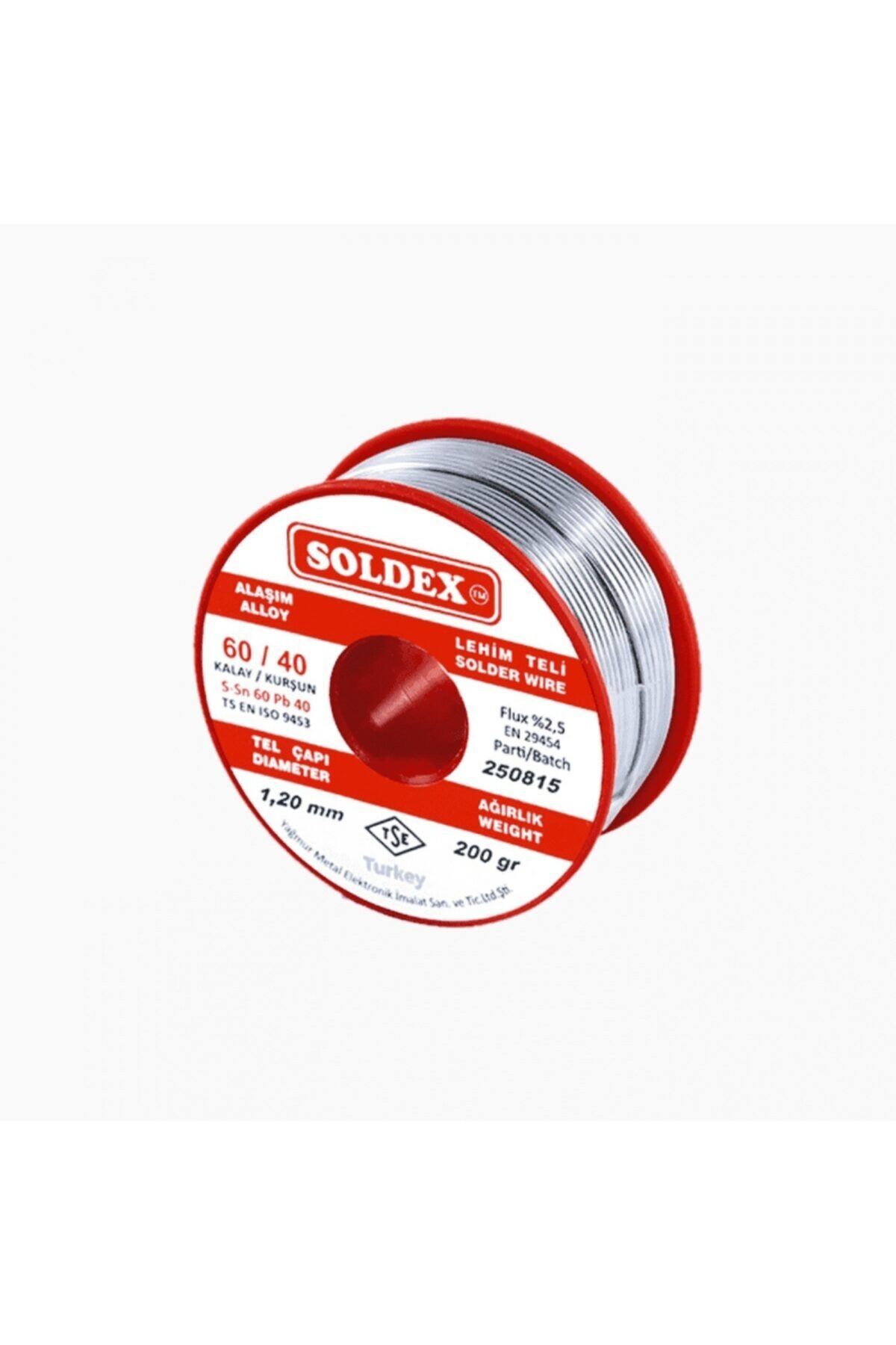 Soldex 60/40 Lehim Teli 200gr 1.20mm