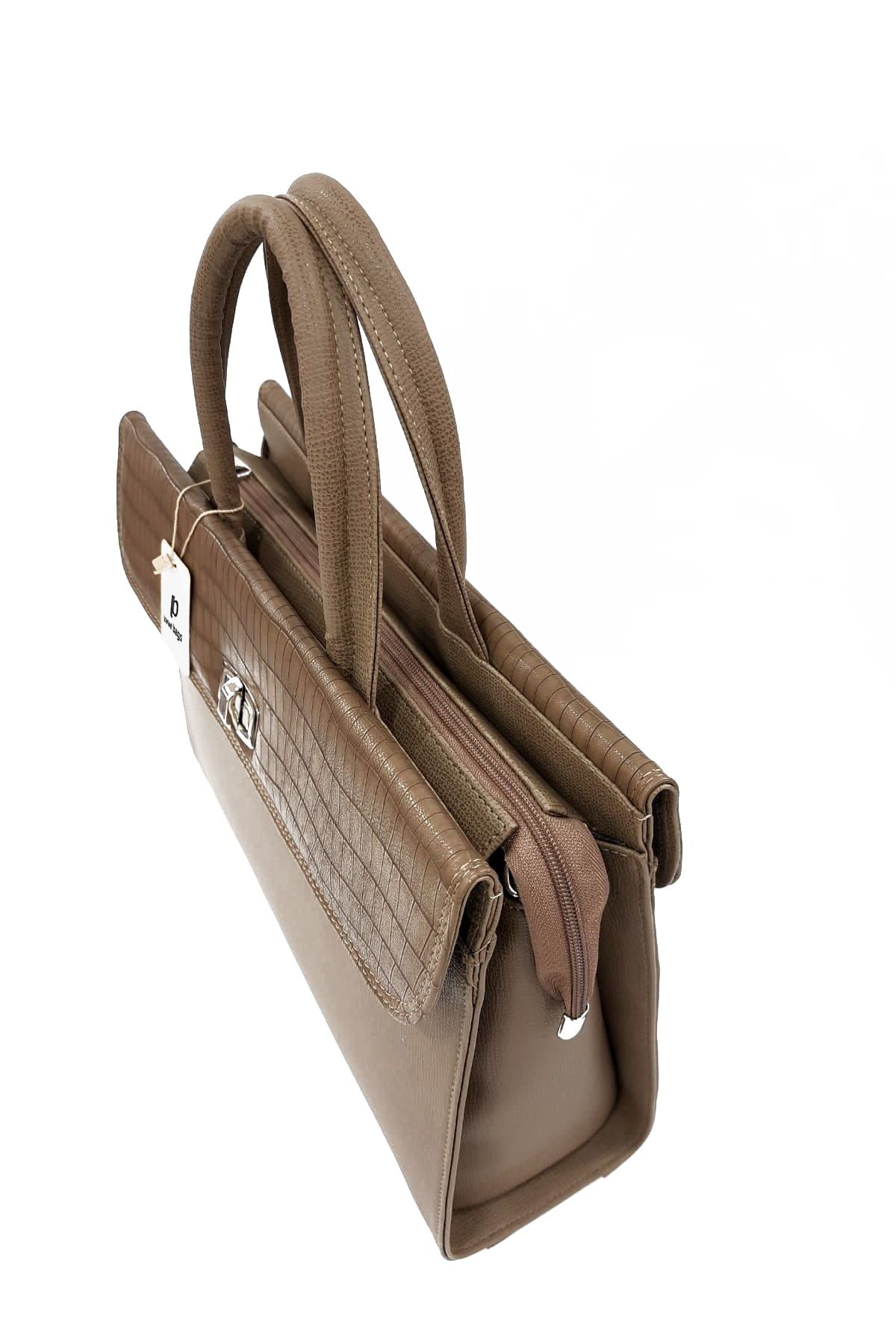 Luwwe Bag's Kadın Vizon Üç Bölmeli Çapraz Askılı Iş Ve Okul Notebok Evrak Çantası (M1446)