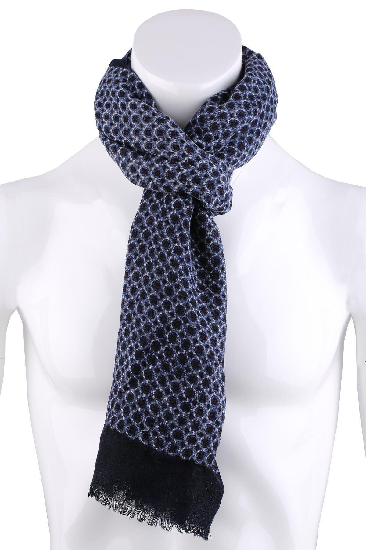 Kravatkolik Lacivert Yün Kaşkol