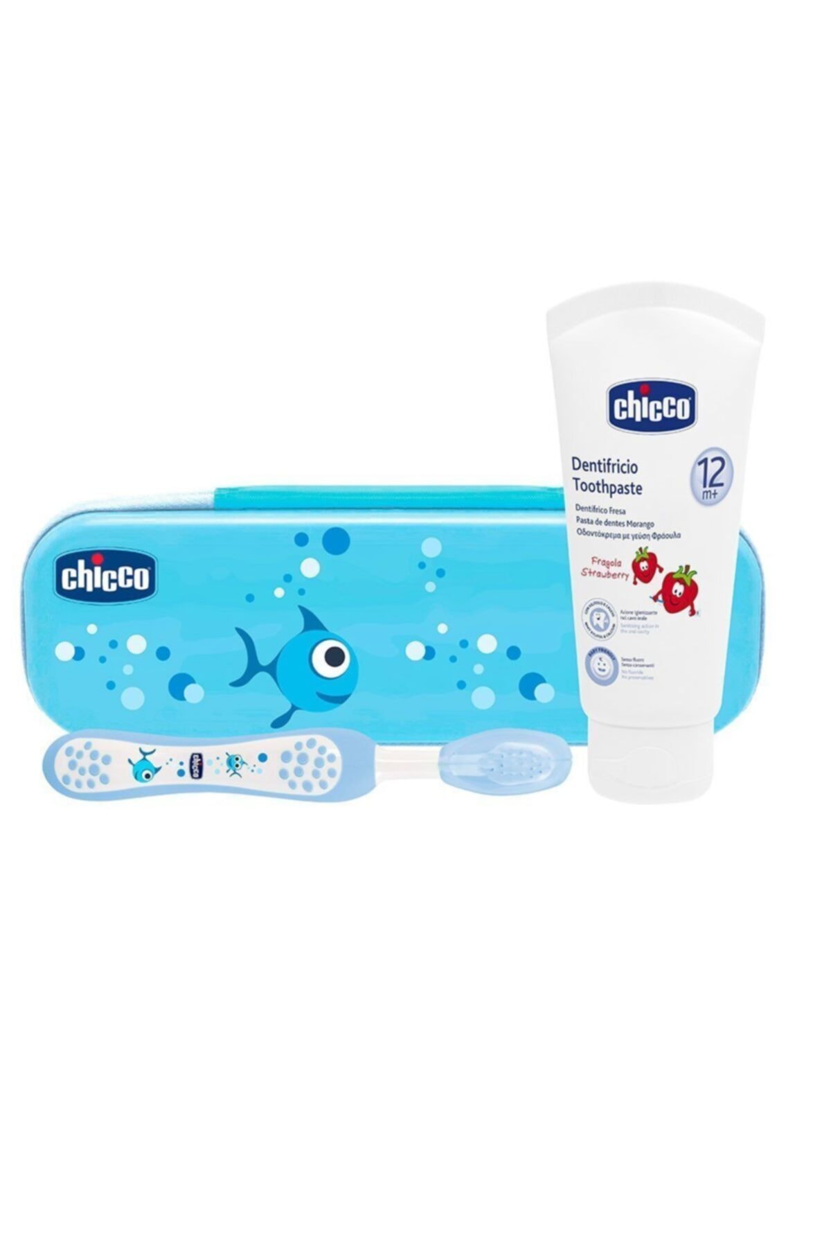 Chicco Diş Fırçası Seti Mavi