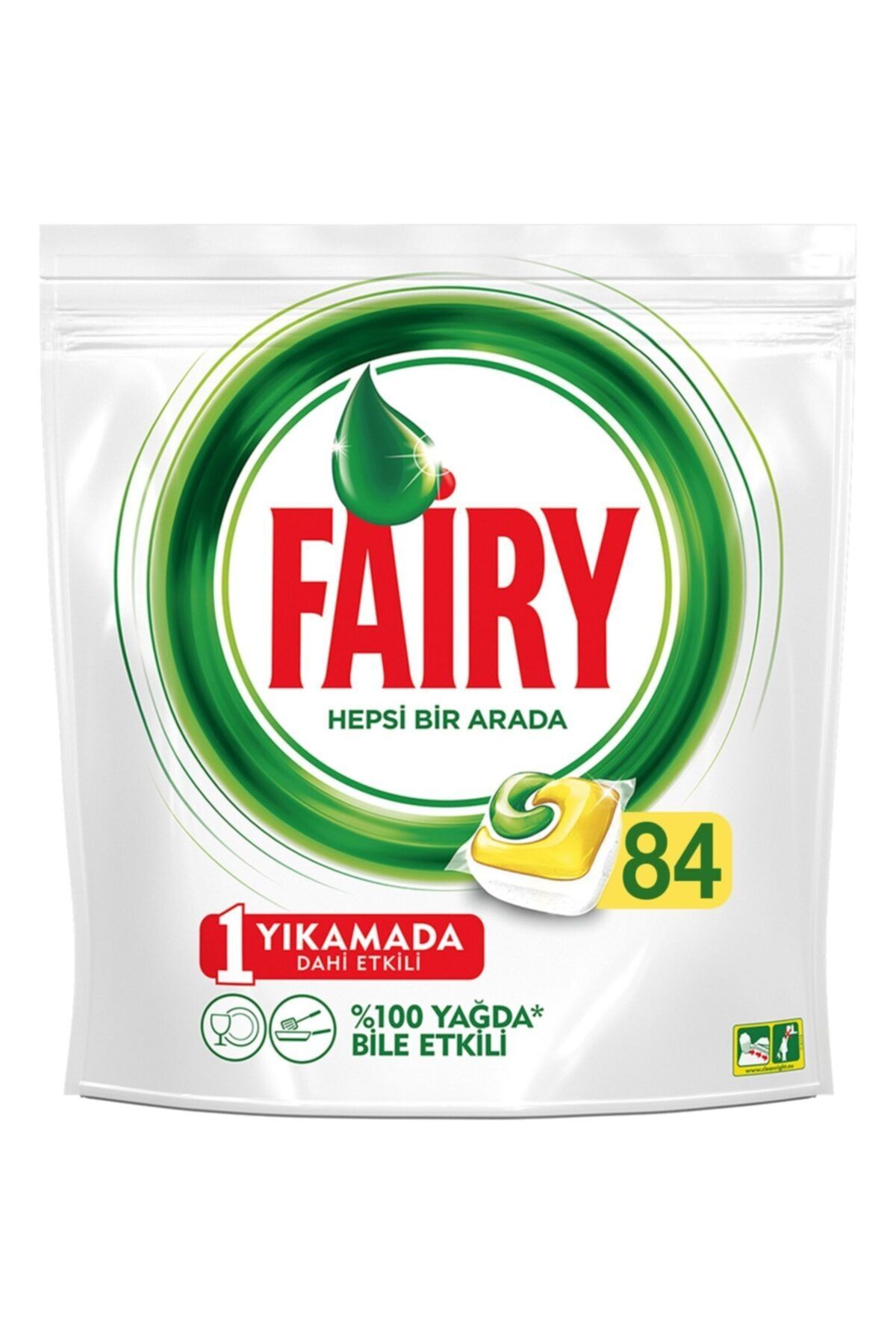 Fairy Hepsi Bir Arada Limon 84'lü Bulaşık Makinesi Kapsülü