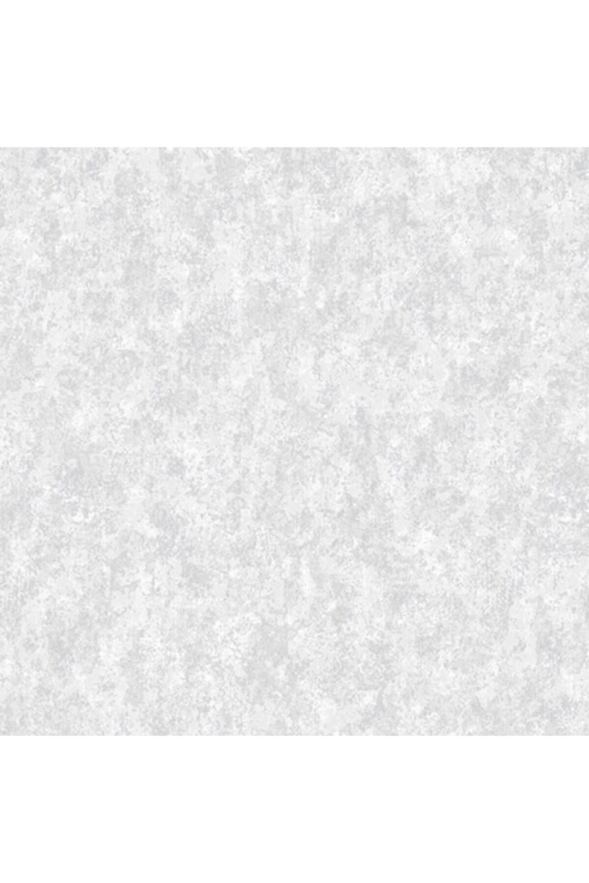 Adawall Beyaz Gri Sıva Görünümlü Düz Silinebilir Duvar Kağıdı