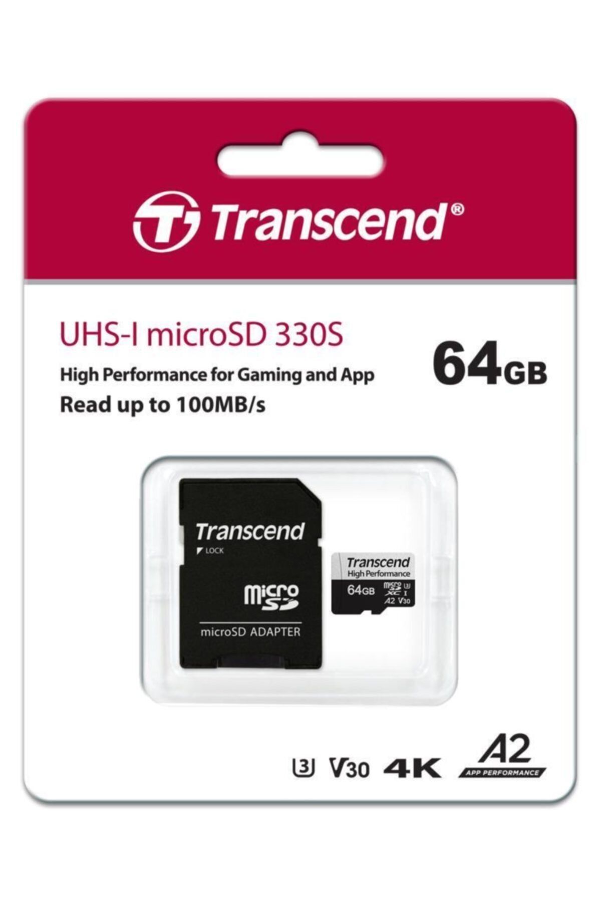 Transcend Ts64gusd330s 64gb Microsd Uhs-ı U3 A2 Hafıza Kartı
