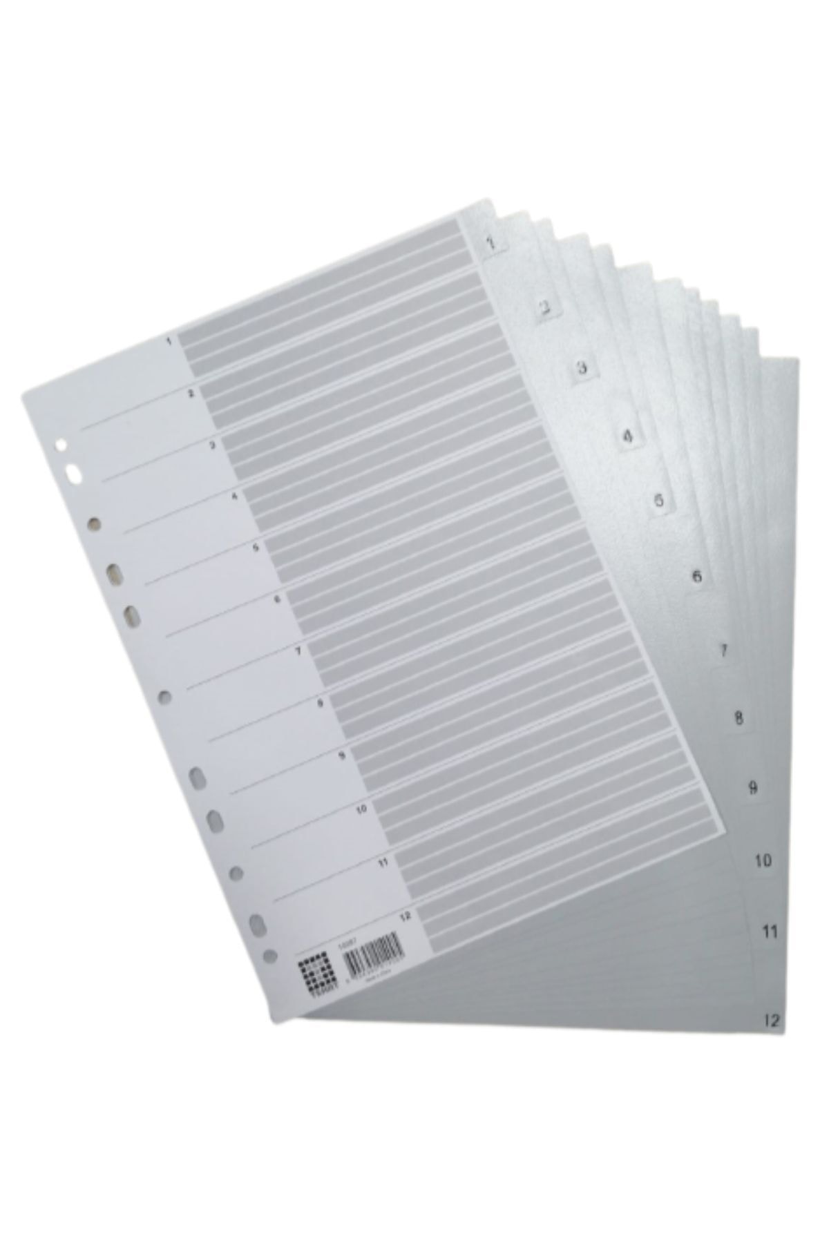 Temat Plastik Seperatör 12 Rakam Ayraç A4 1 Adet