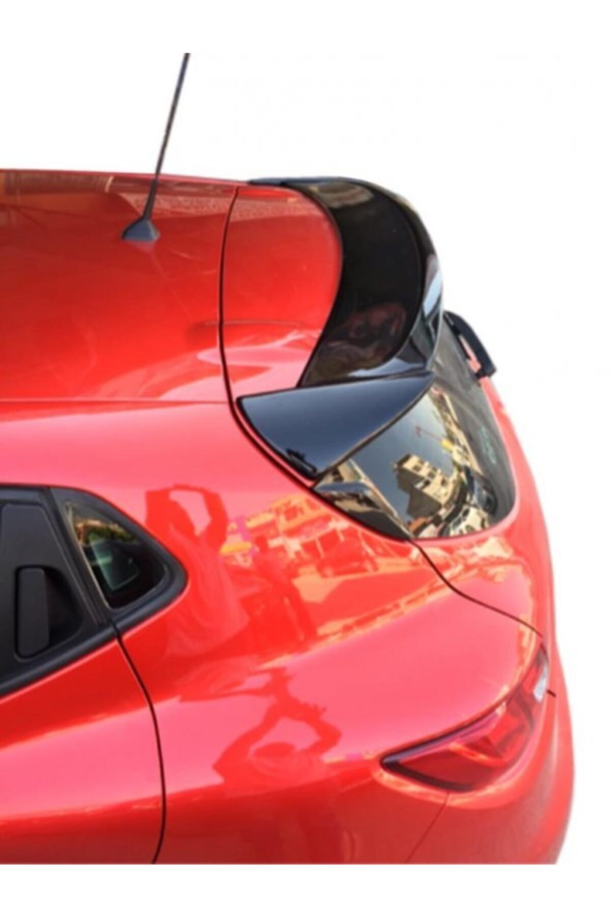 ctk Renault Clio 4 Hb Cam Üstü Spoiler Spoyler 2012 - 2018 Boyalı Parlak Siyah