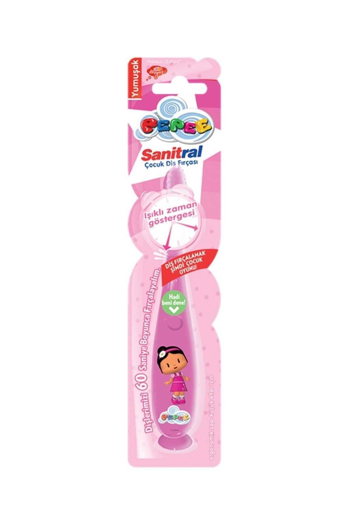 PEPEE Sanitral Işıklı Diş Fırçası / Pembe Pembe /