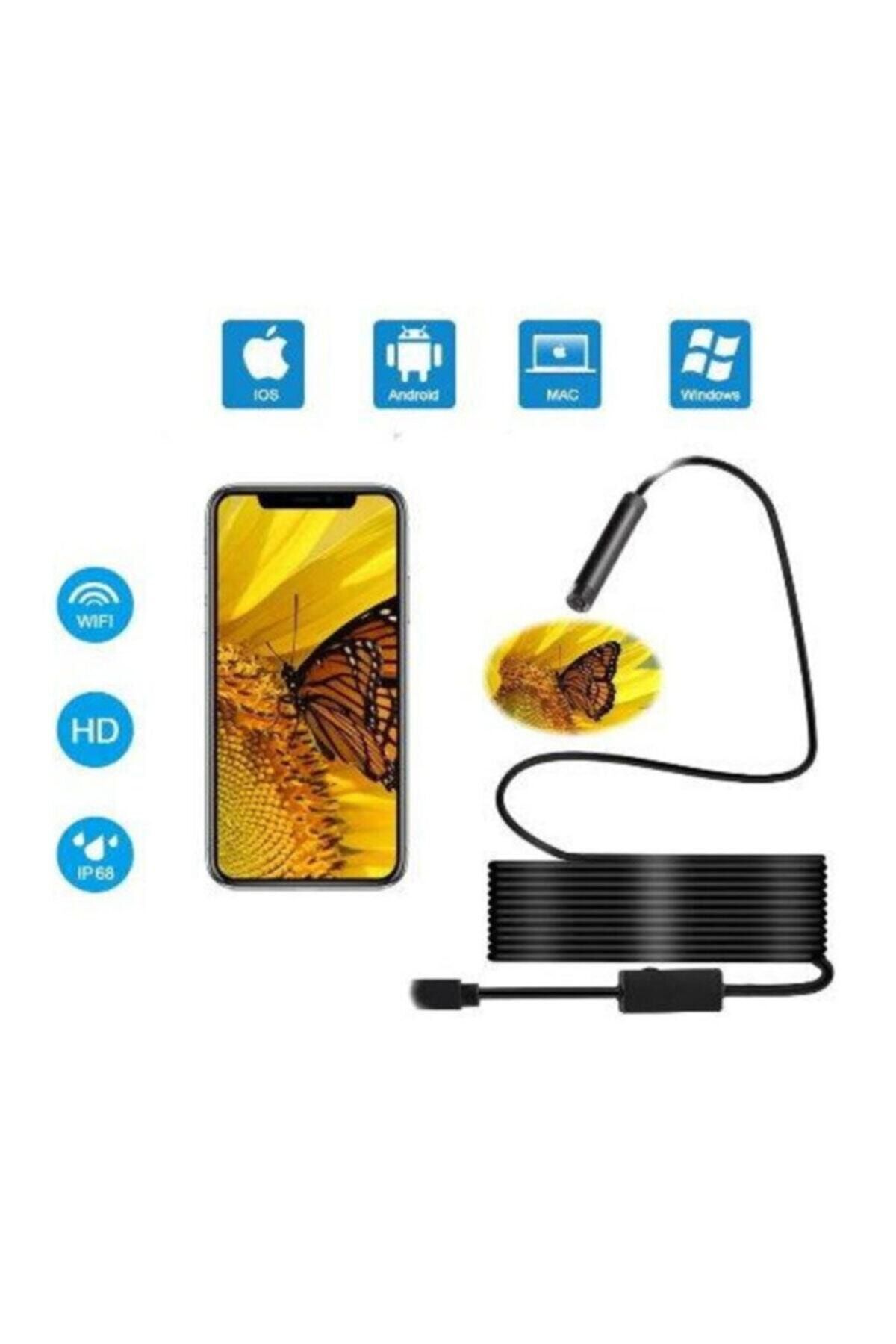 Arfseb 10 Metre Micro Usb Yılan Endoskop Kamera Tesisat Ve Tamirat Kamerası