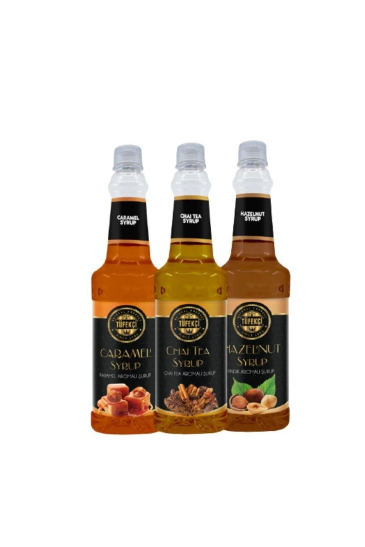 By Tüfekçi Karamel, Chai Tea Ve Fındık Şurubu 3 Lü Avantajlı Paket 3x750 Ml
