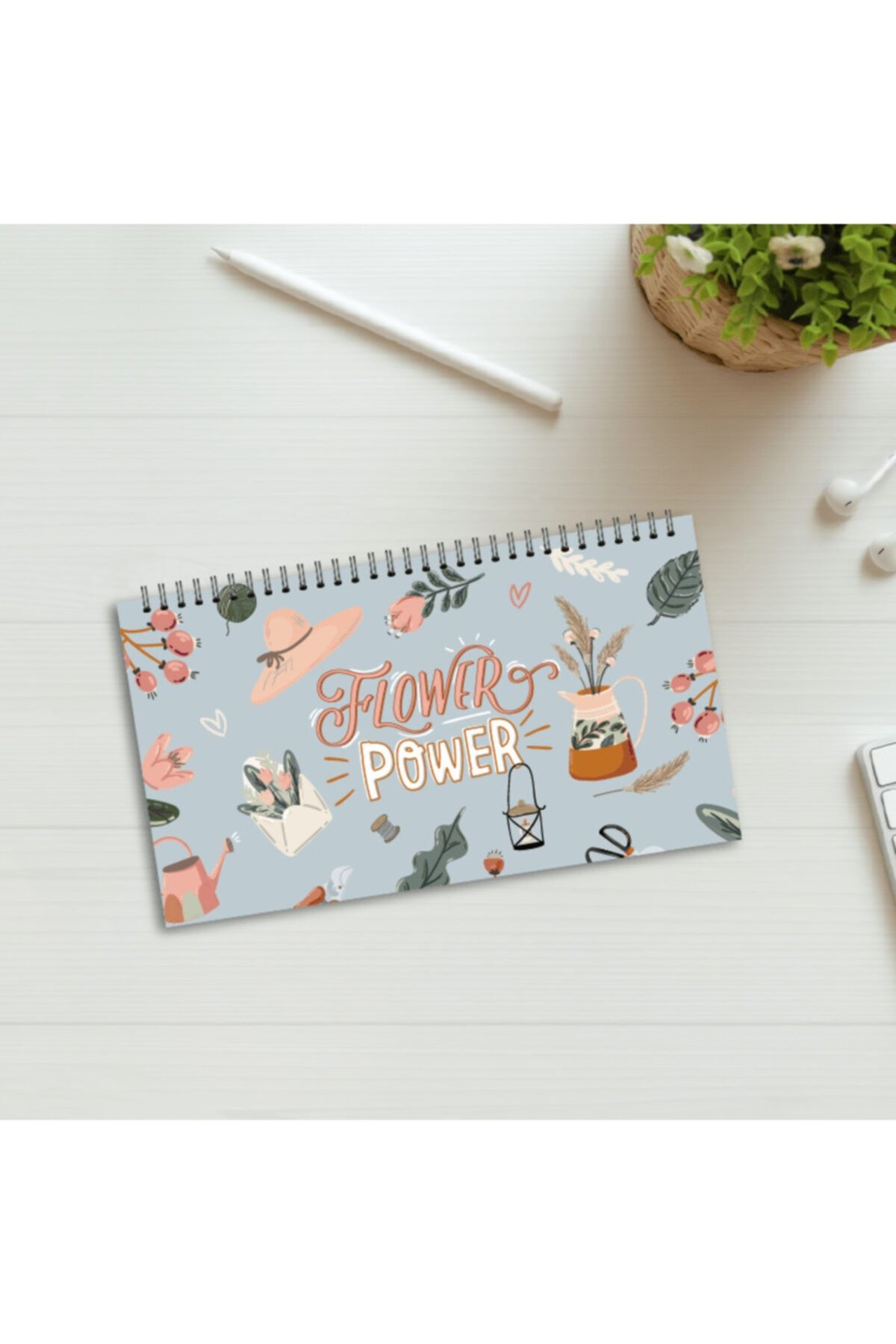 MuslimWalk Flower Power Spiralli Haftalık Planlayıcı