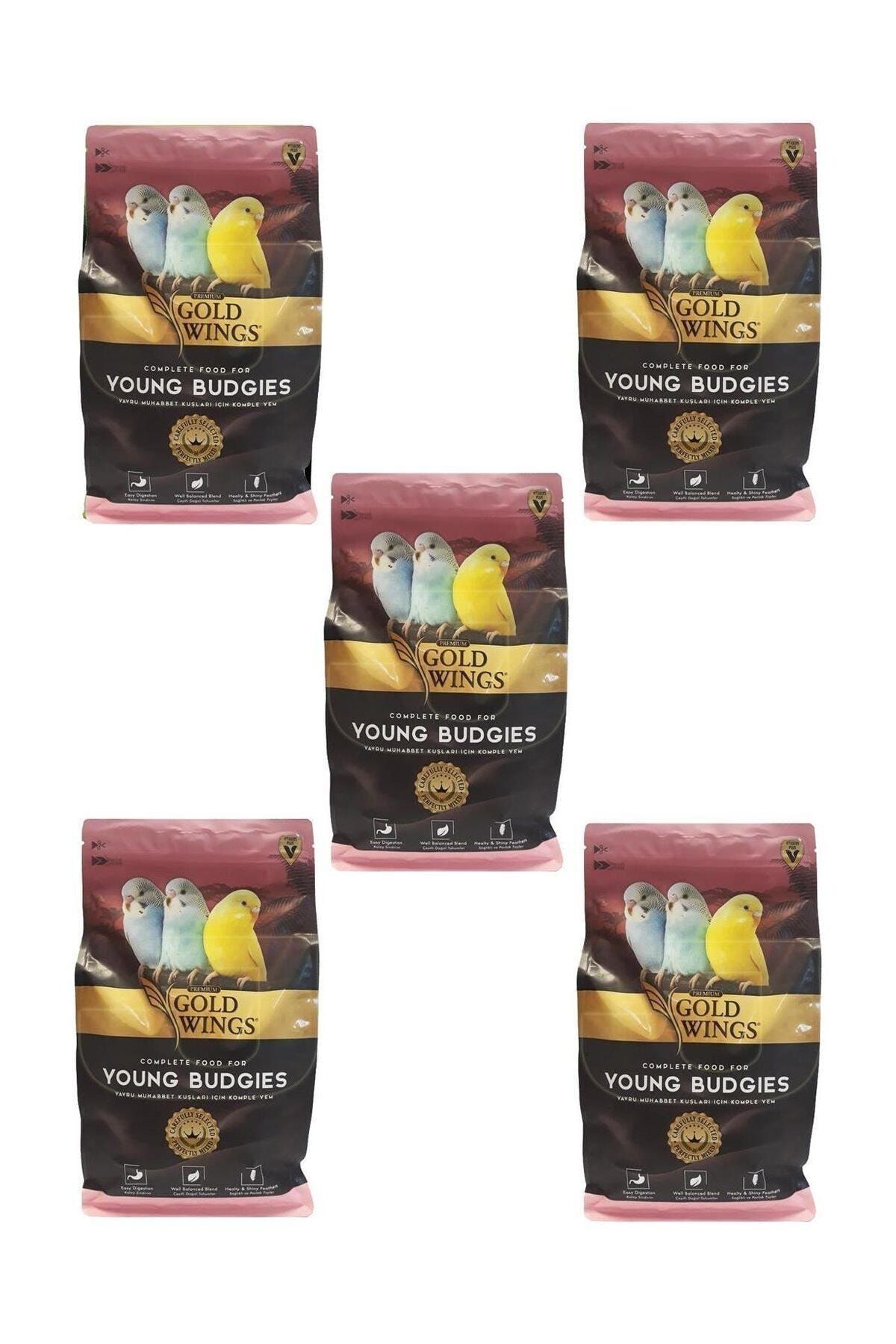 Gold Wings Premium Yavru Muhabbet Kuşu Yemi 1 Kg X 5 Adet