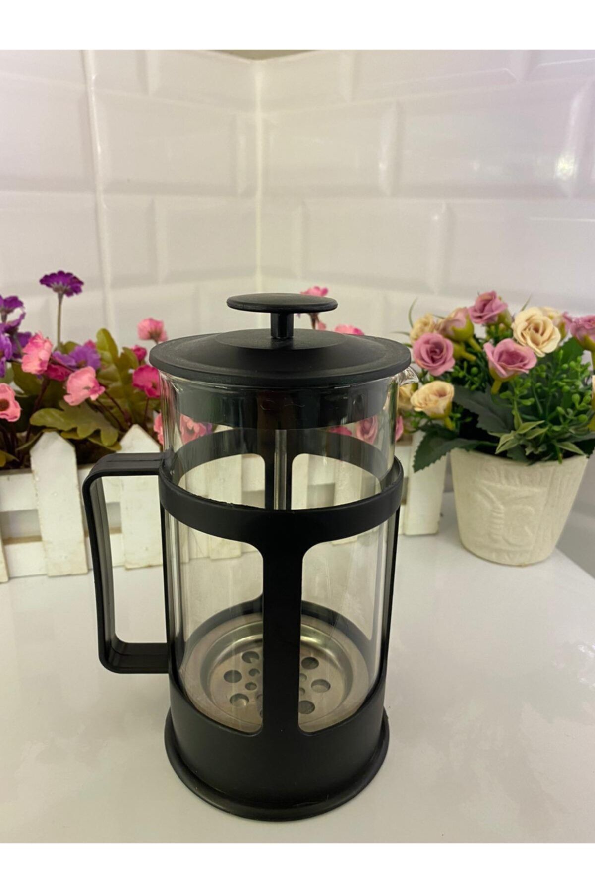 KRD Home Siyah French Press 600 ml
