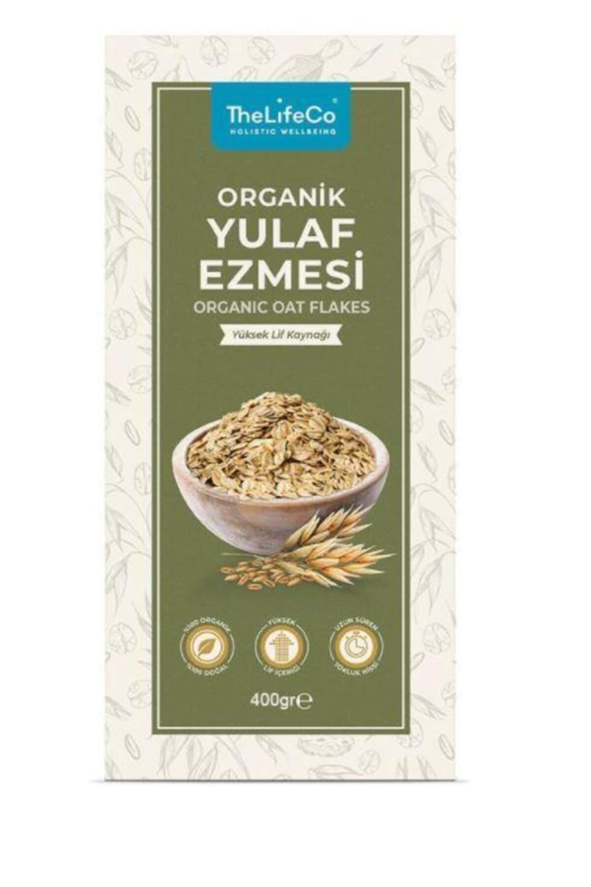 TheLifeCo Organik Yulaf Ezmesi 400 gr