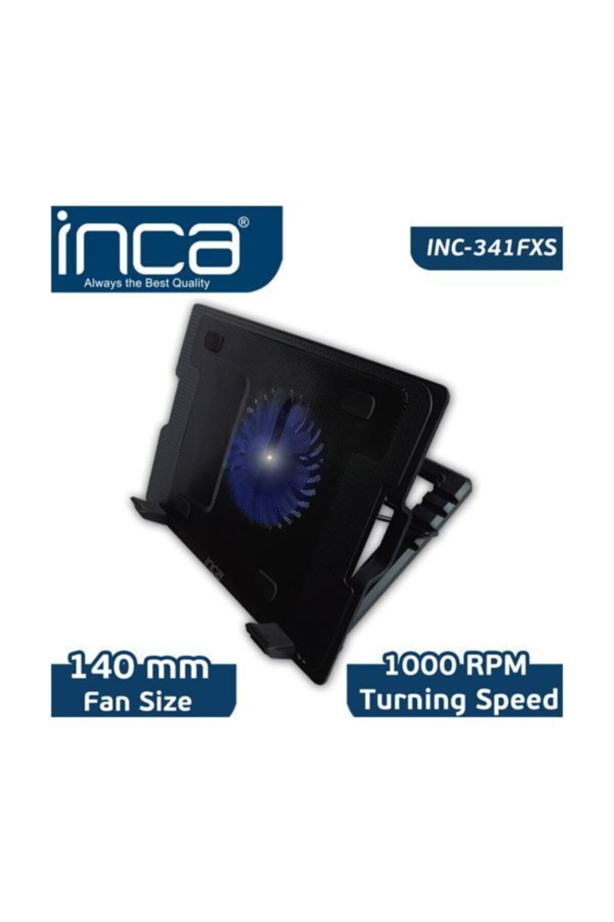 Inca Inc-341fxs Siyah Ergonomik Sessiz Usb Notebook Soğutucu