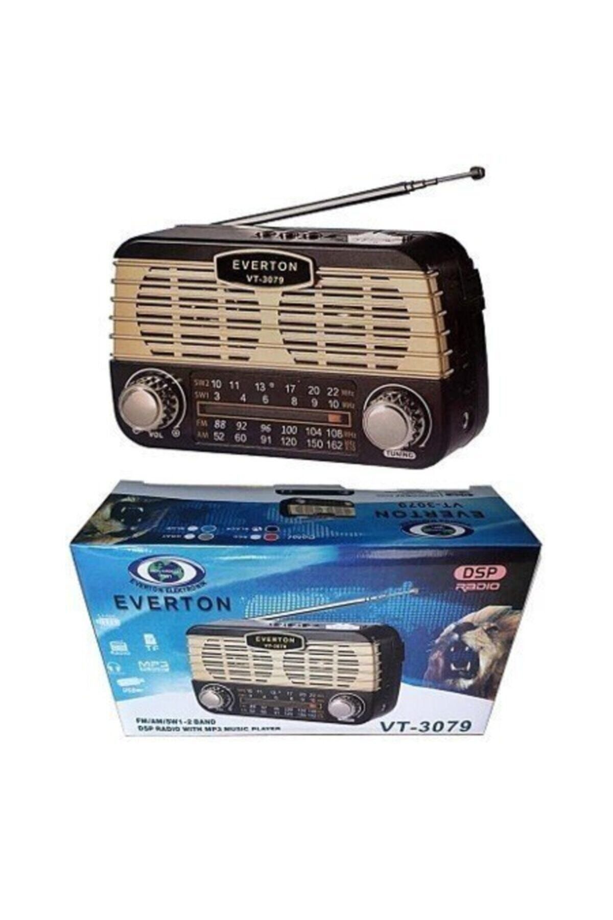 GünayAVM Everton Rt-311 Bt Bluetoothlu Şarjlı Usb Ve Kart Girişli Radyo