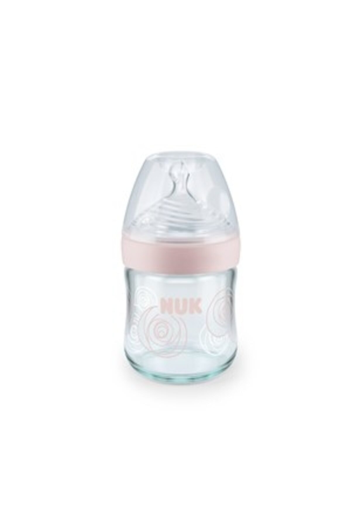 Nuk Nature Sense Cam Biberon 120ml (0-6 Ay) - Pembe