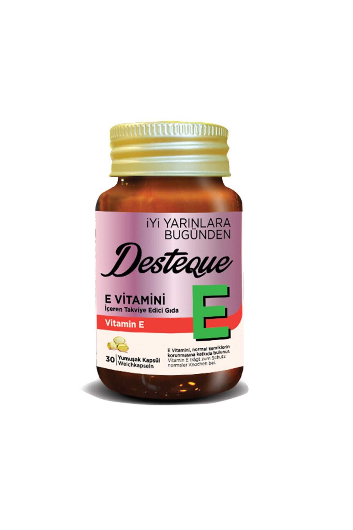 Desteque E Vitamini Vitamin E (400 Iu) 30 Yumuşak Kapsül, 500 Mg