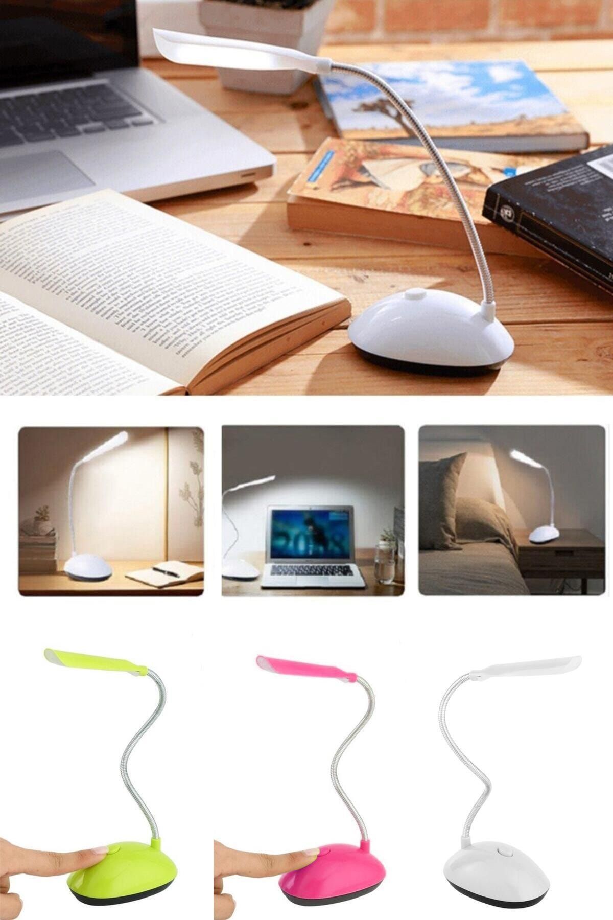 Hayveys 4 Ledli Esnek Bükülebilir Mini Masa Lambası Pilli