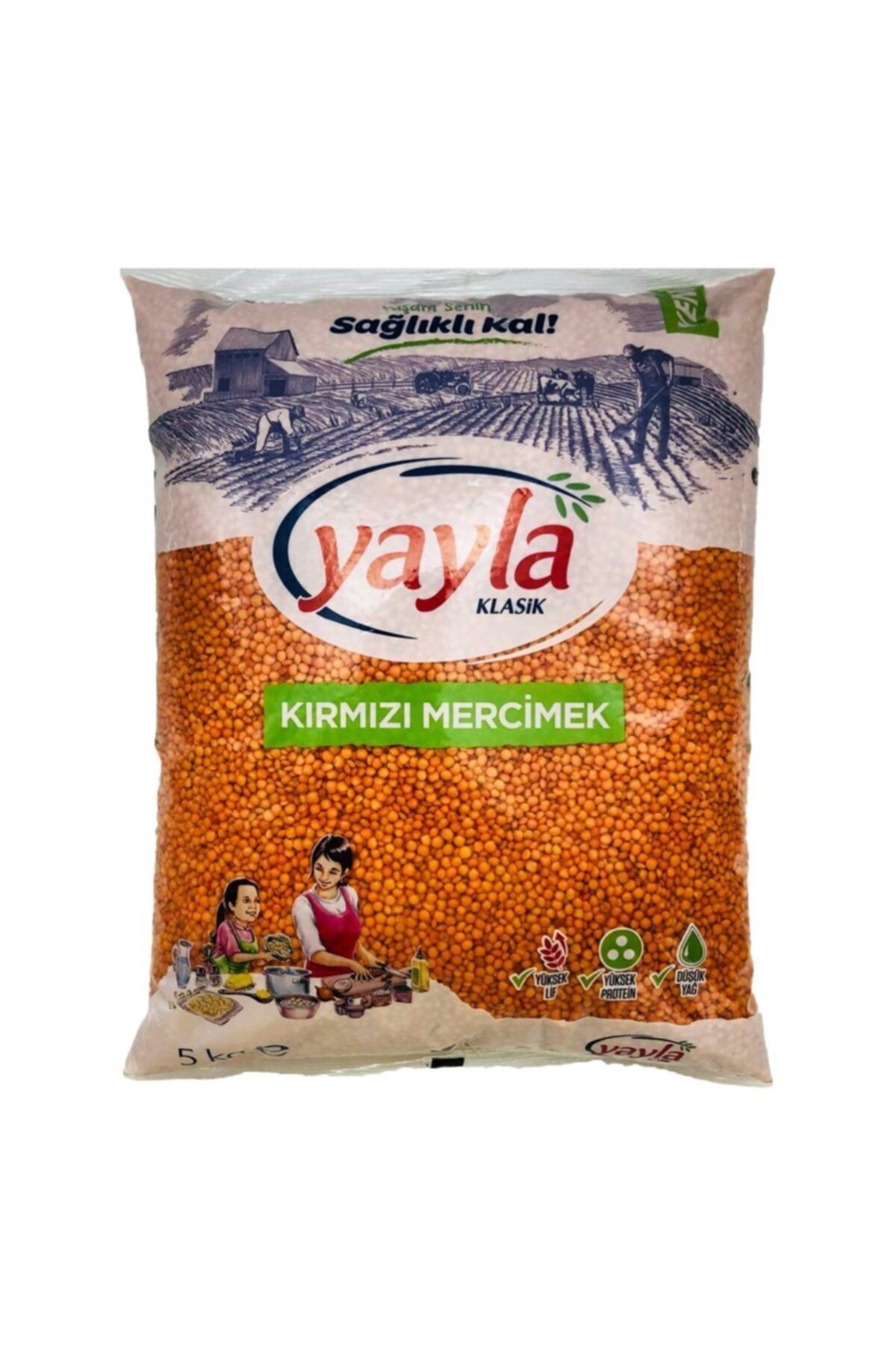 Yayla Kırmızı Mercimek 5 Kg