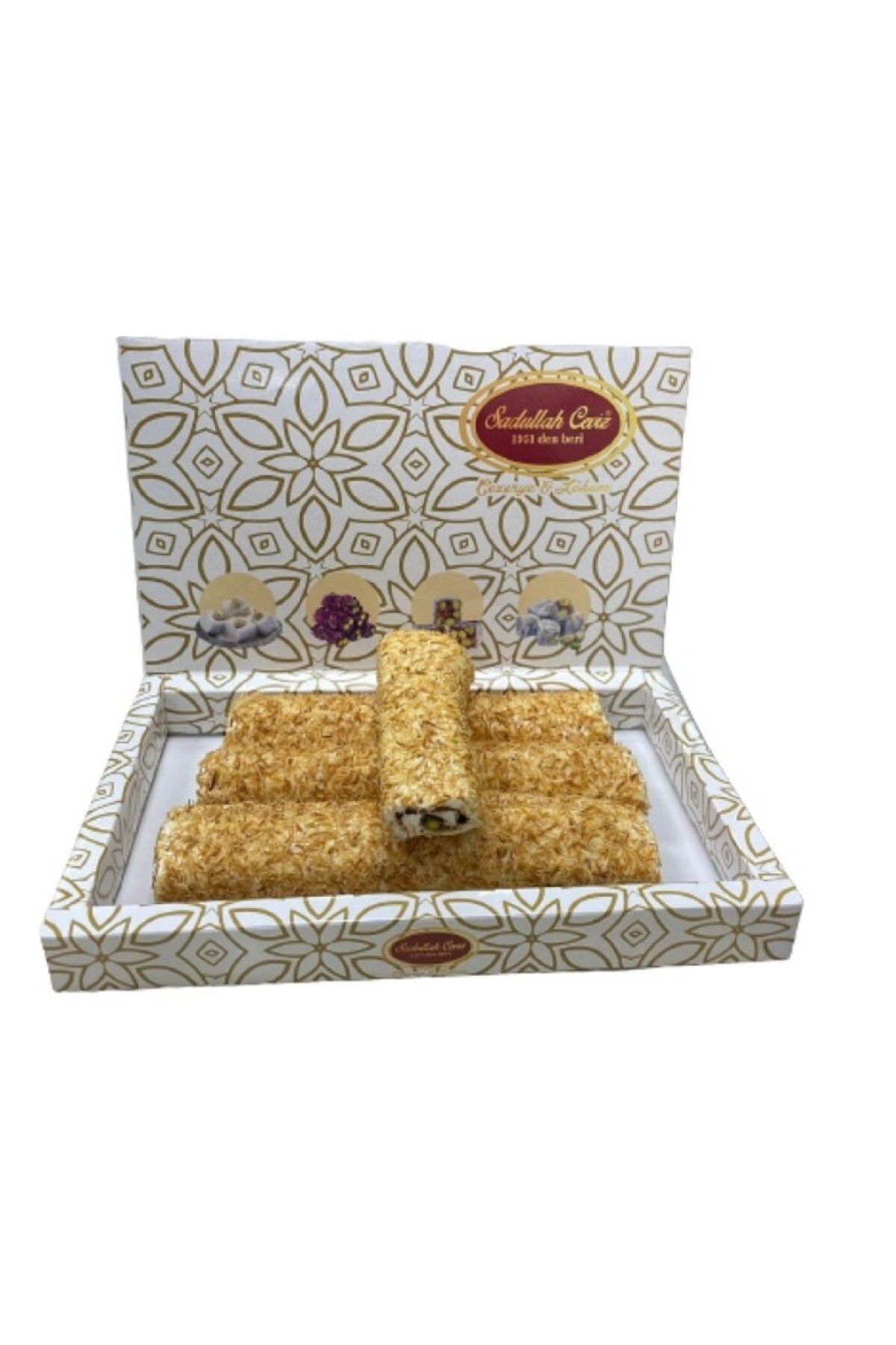 Sadullah Ceviz Öyküm Şekerleme Lüks Fıstık Çikolata Kadayıf Sarma 1 Kg (1000 Gr )